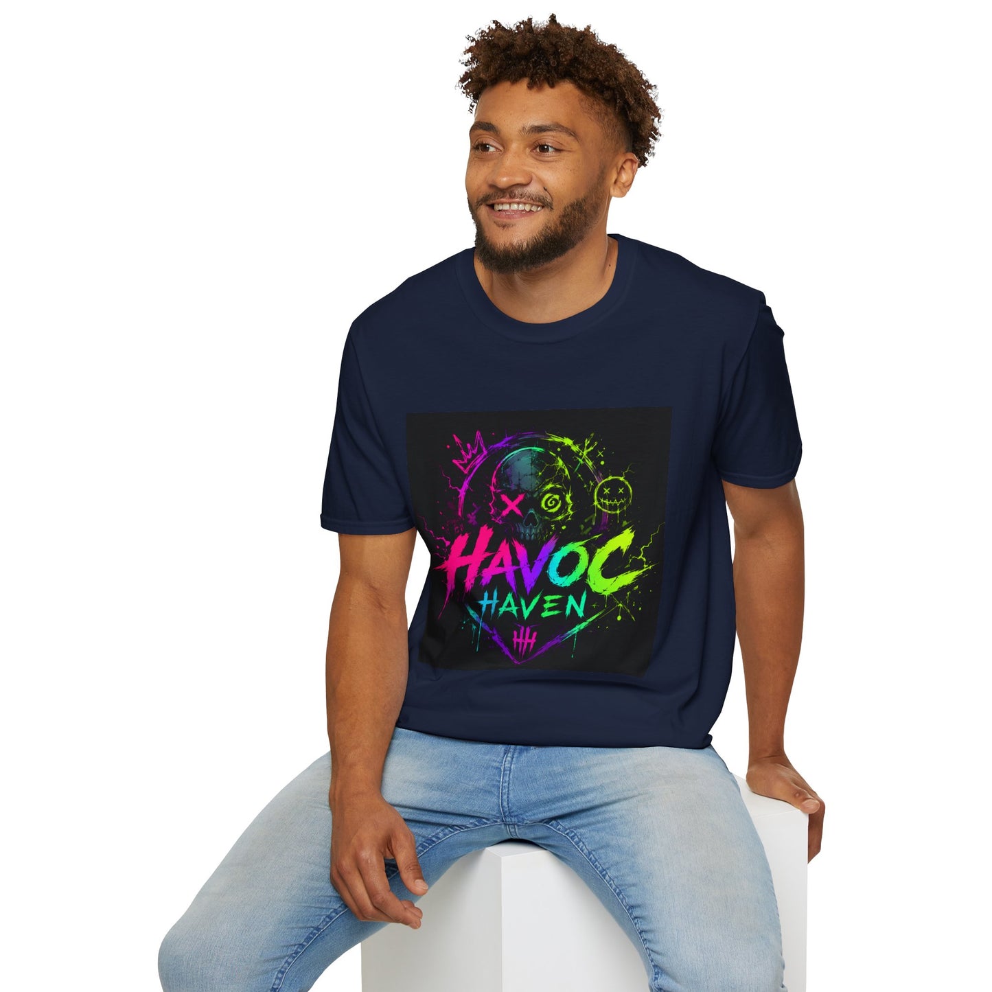 Havoc Haven Neon Skull T-Shirt