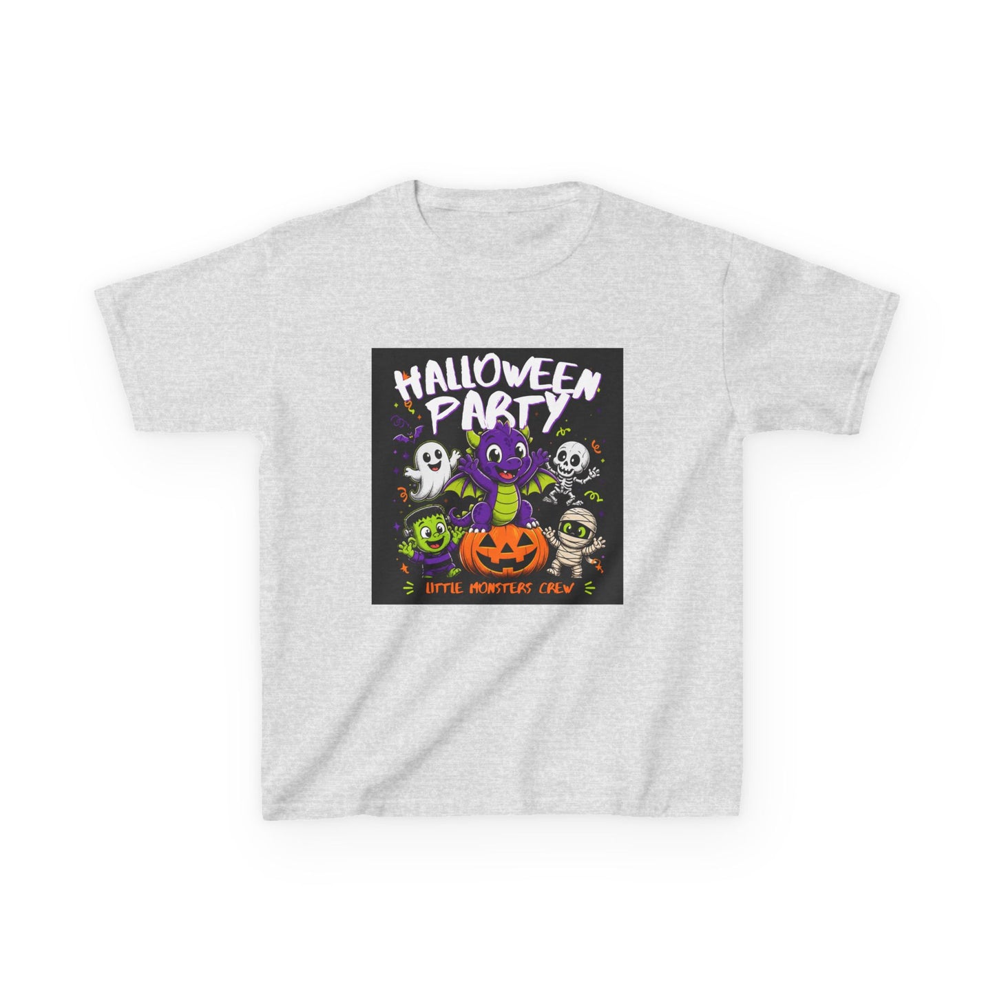 Kids Halloween Party T-Shirt — Cute Monster Pumpkin Trick-or-Treat Tee