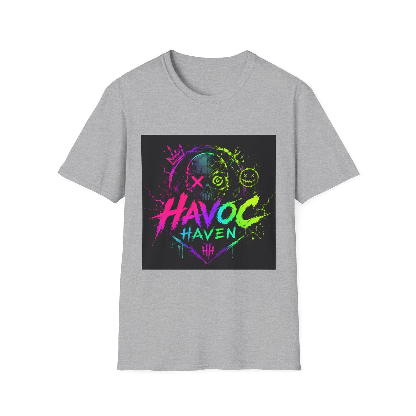 Havoc Haven Neon Skull T-Shirt