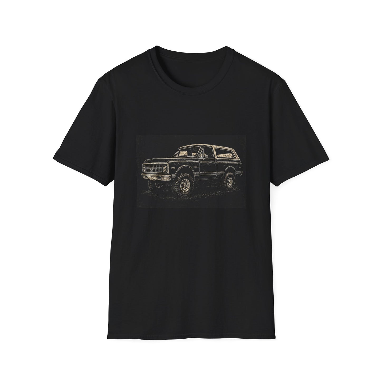 Vintage Truck w Topper Illustration T-Shirt