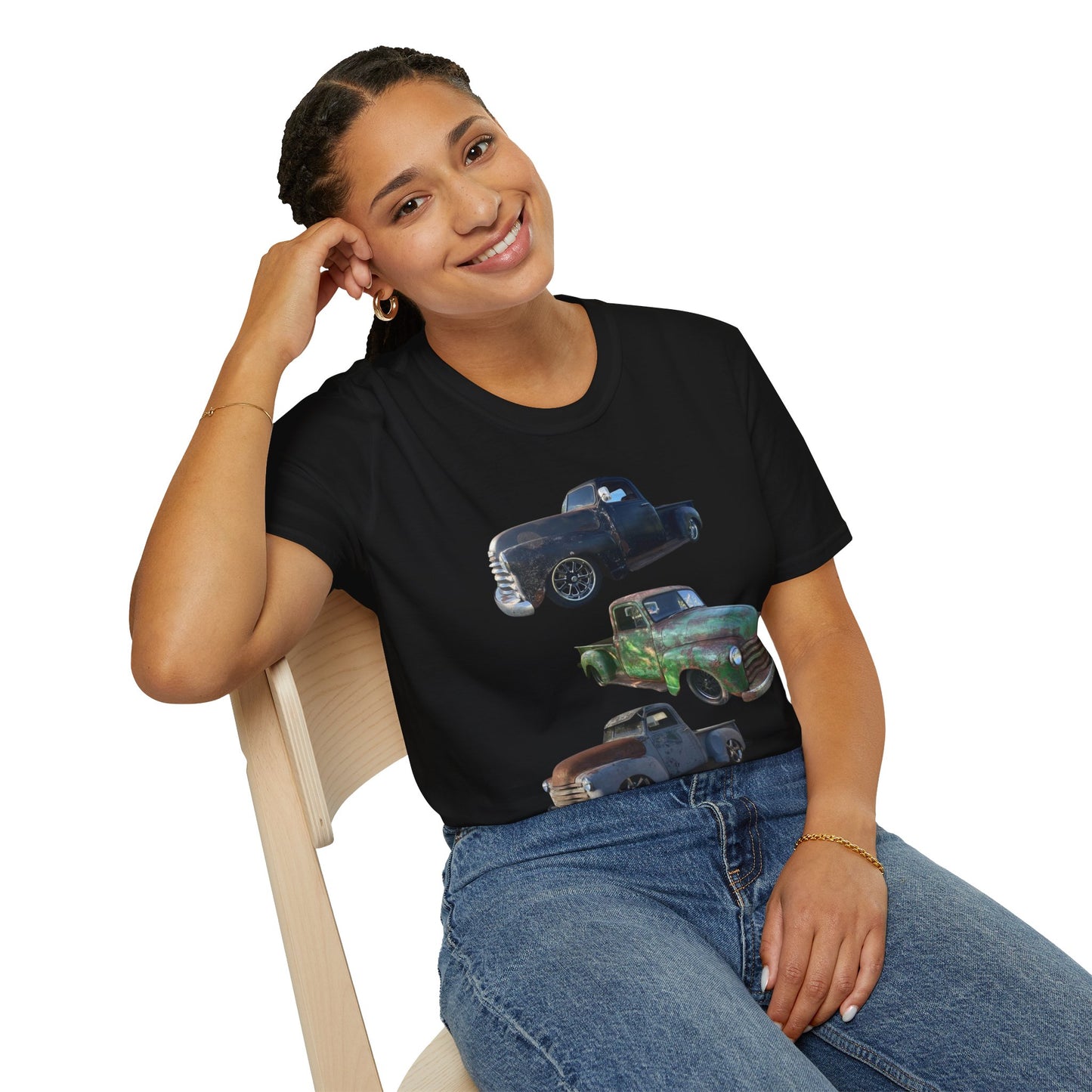 Vintage Lowered Pickup Truck trio T-Shirt