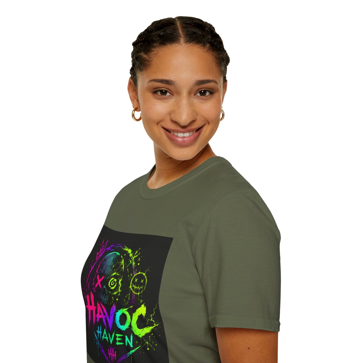 Havoc Haven Neon Skull T-Shirt