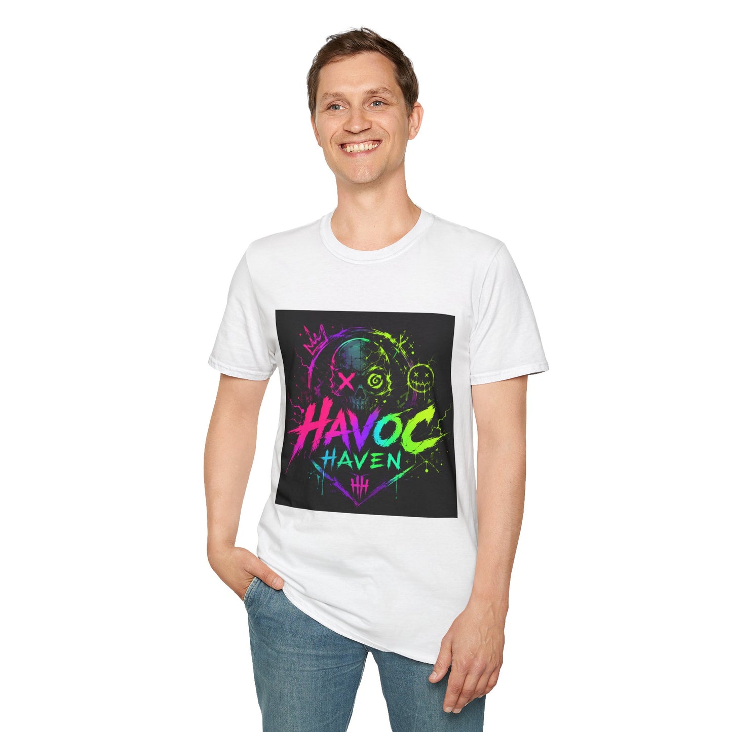 Havoc Haven Neon Skull T-Shirt