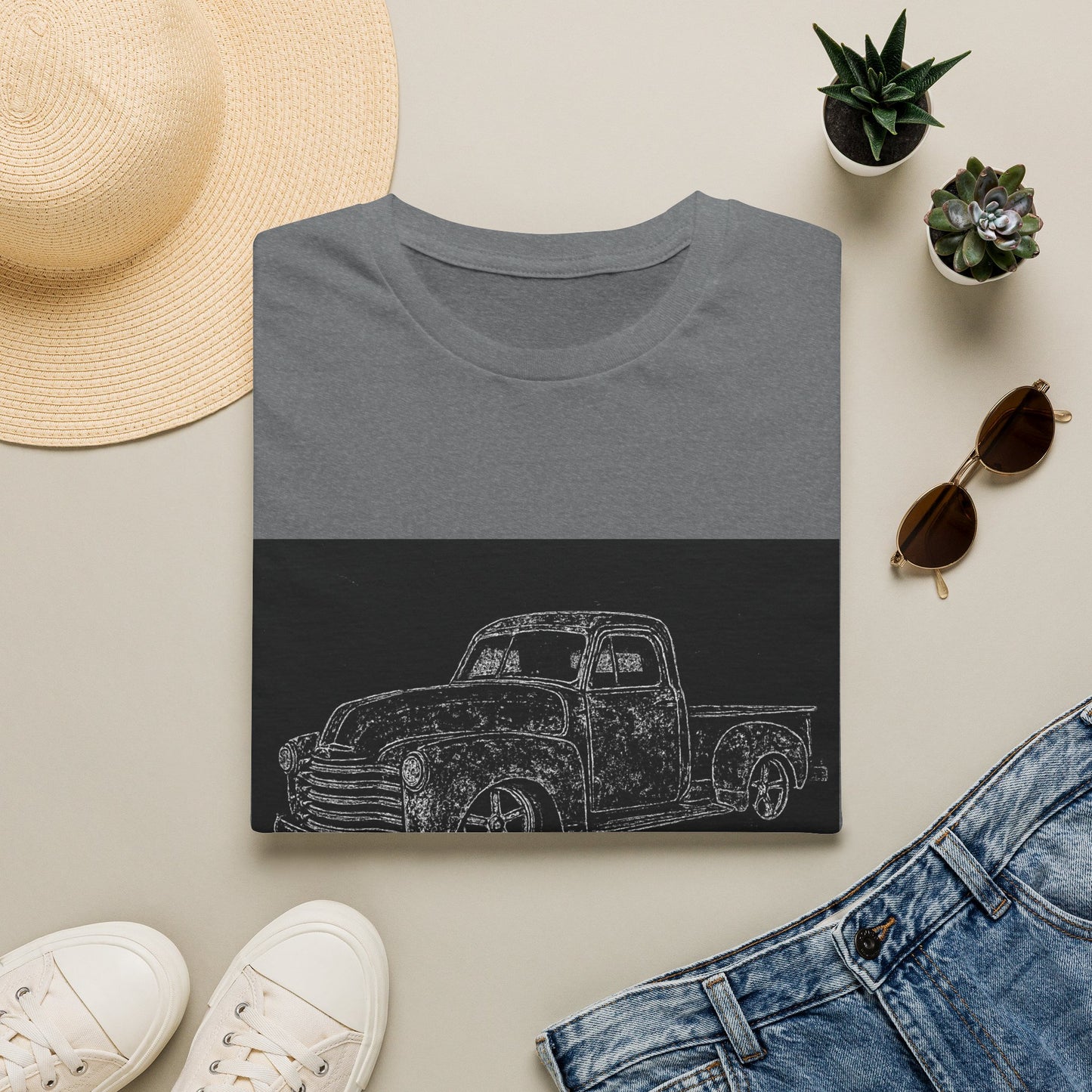 Vintage Pickup Sketch T-Shirt
