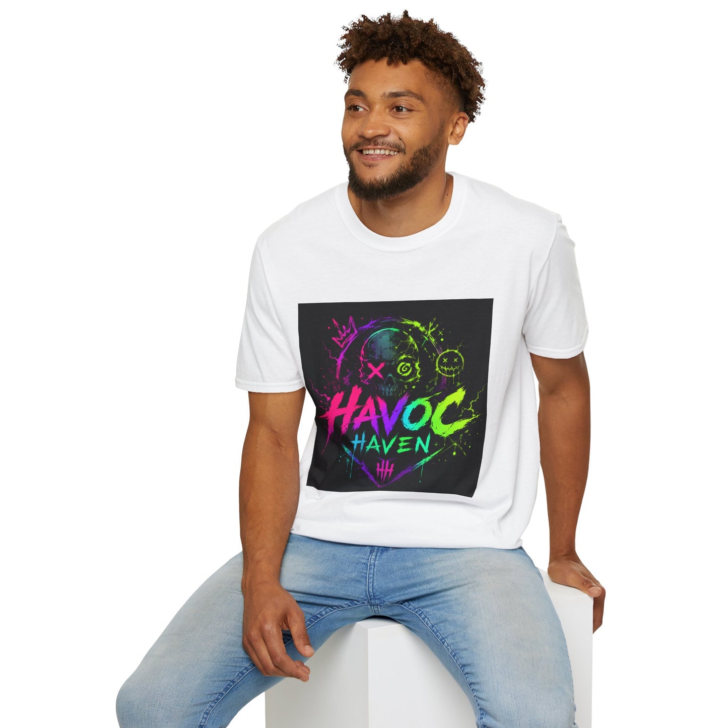 Havoc Haven Neon Skull T-Shirt