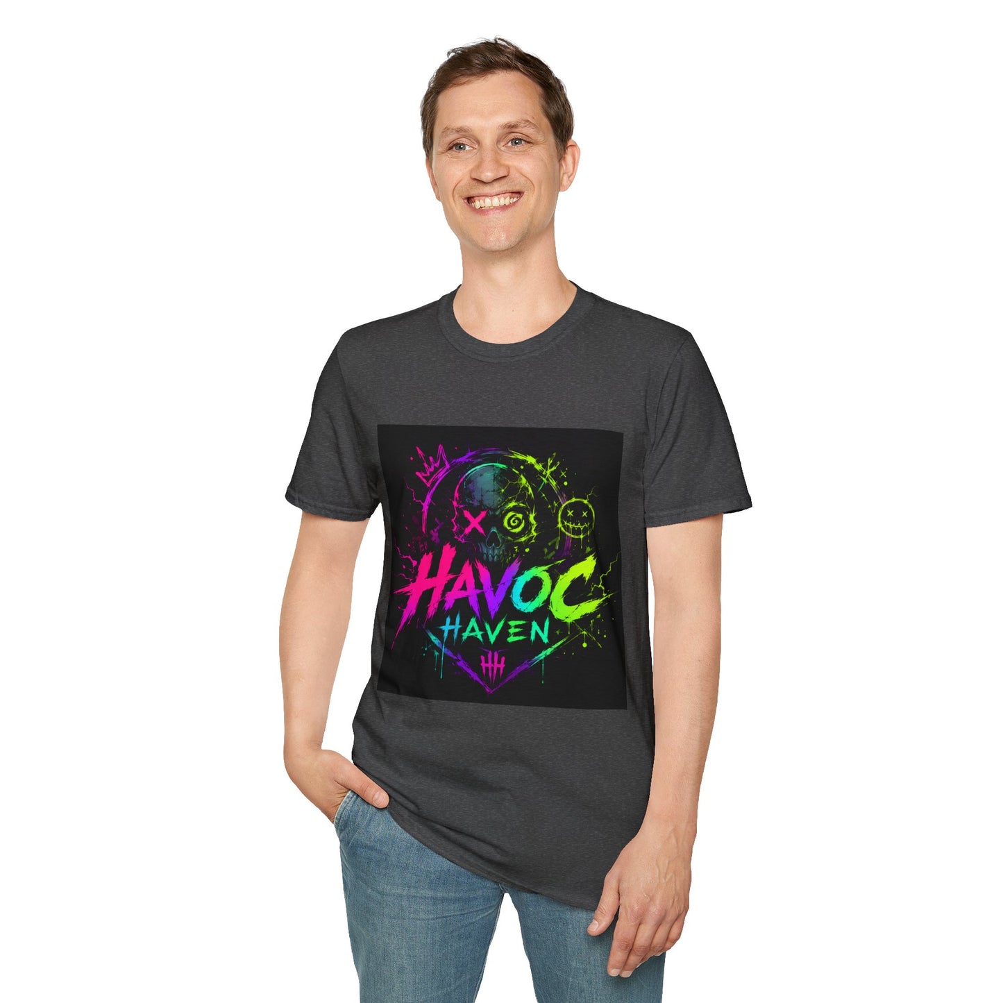 Havoc Haven Neon Skull T-Shirt