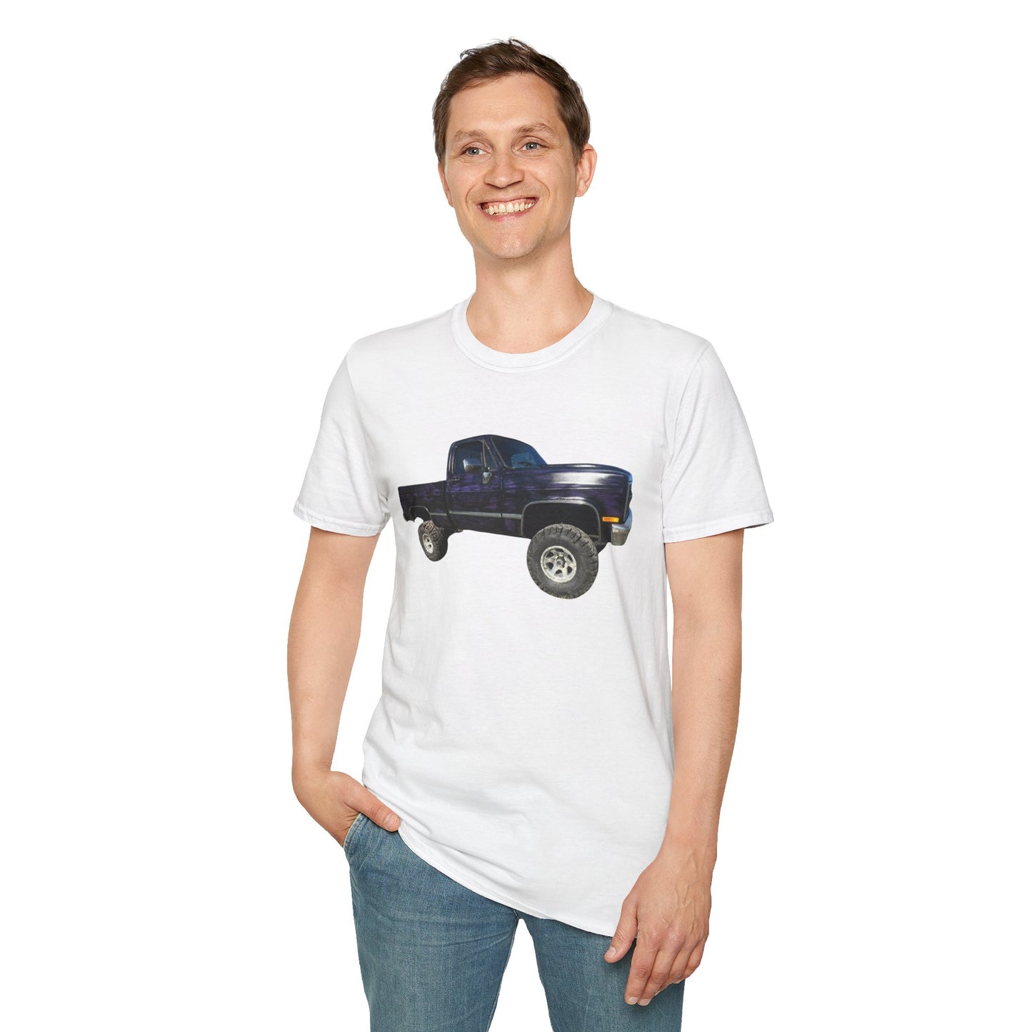 Vintage Lifted Black/Purple Truck T-Shirt