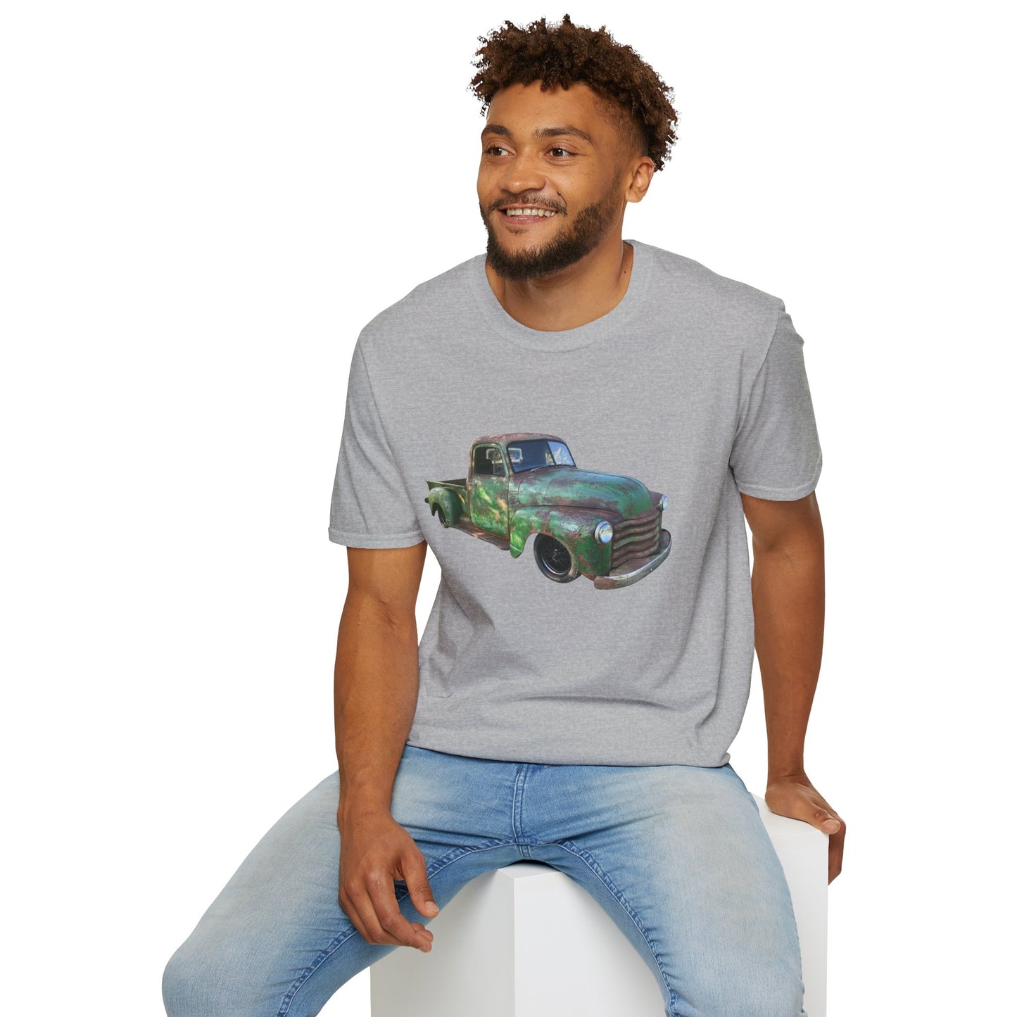 Green Lowered Vintage Pickup Truck T-Shirt
