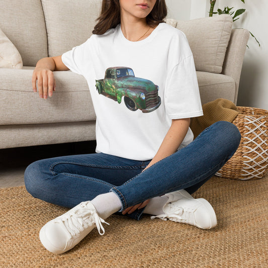 Green Lowered Vintage Pickup Truck T-Shirt