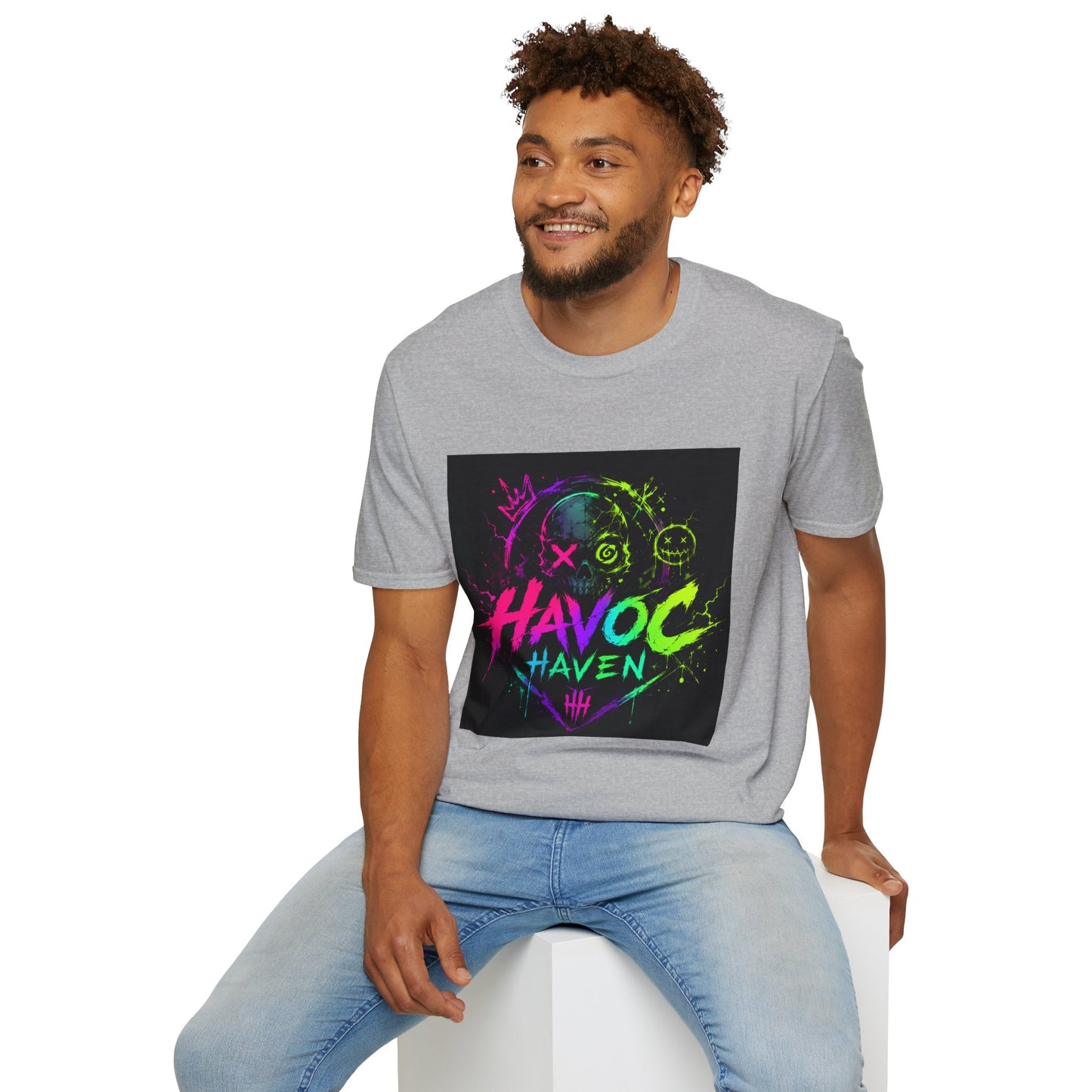 Havoc Haven Neon Skull T-Shirt