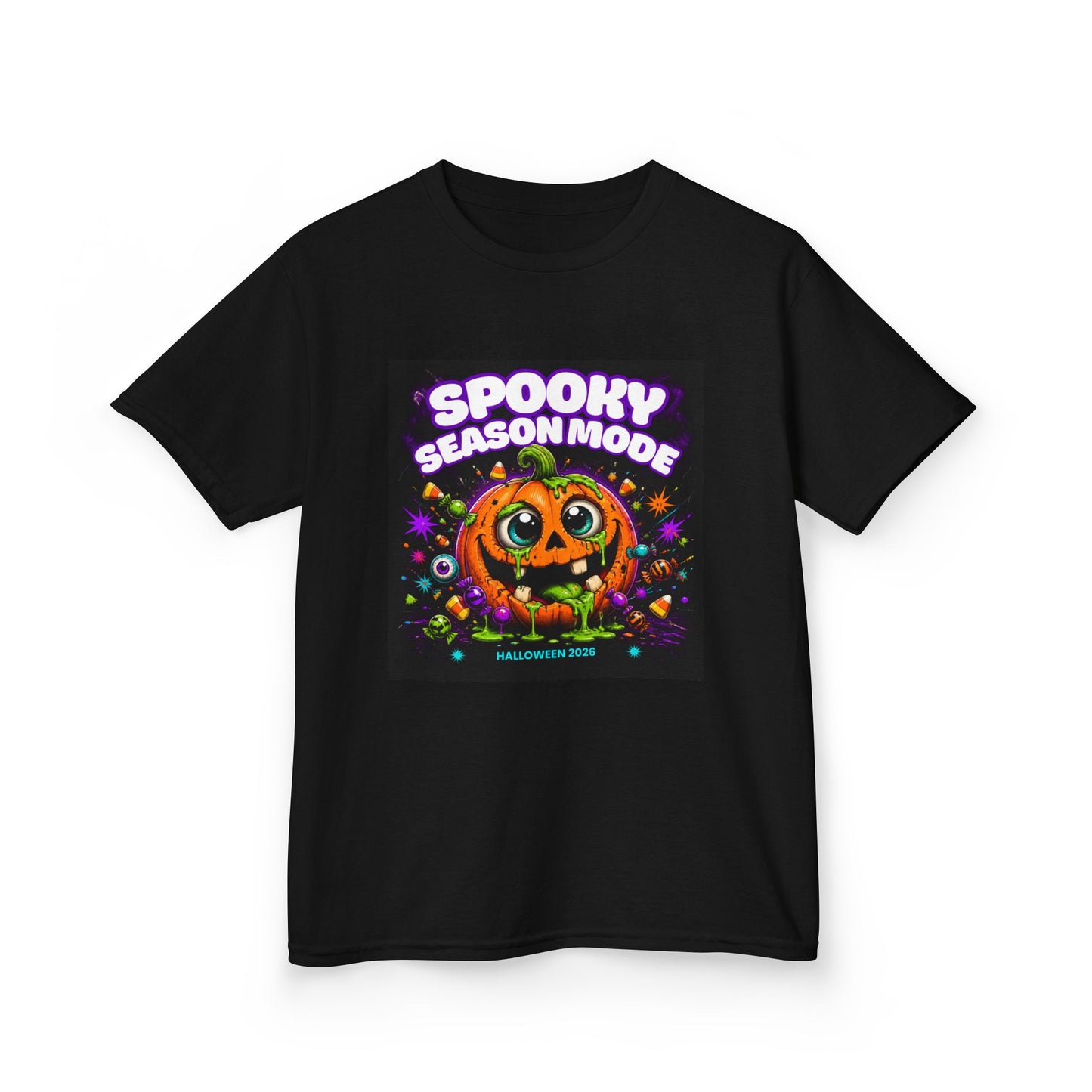 Kids Tee — "Spooky Season Mode" Halloween
