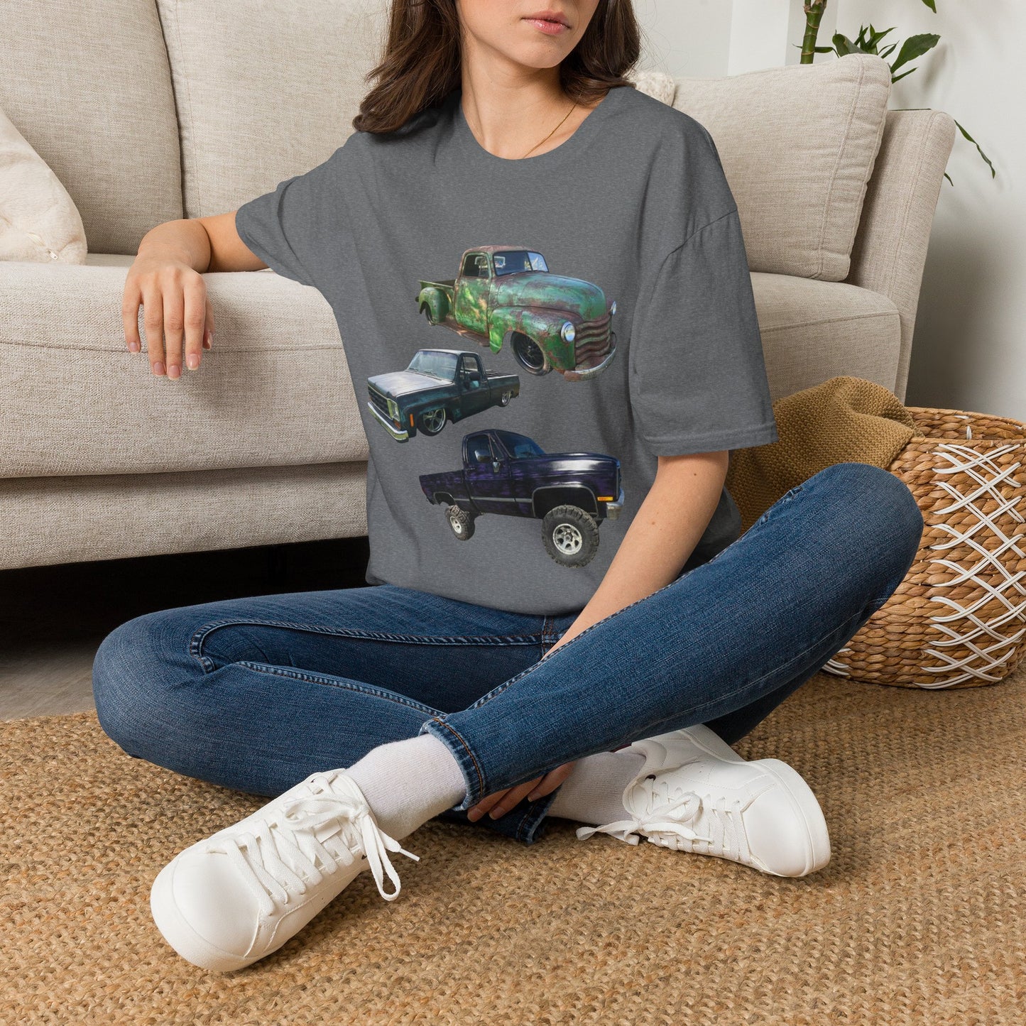 3 Classic Pickup Trucks Lowered/Lifted T-Shirt