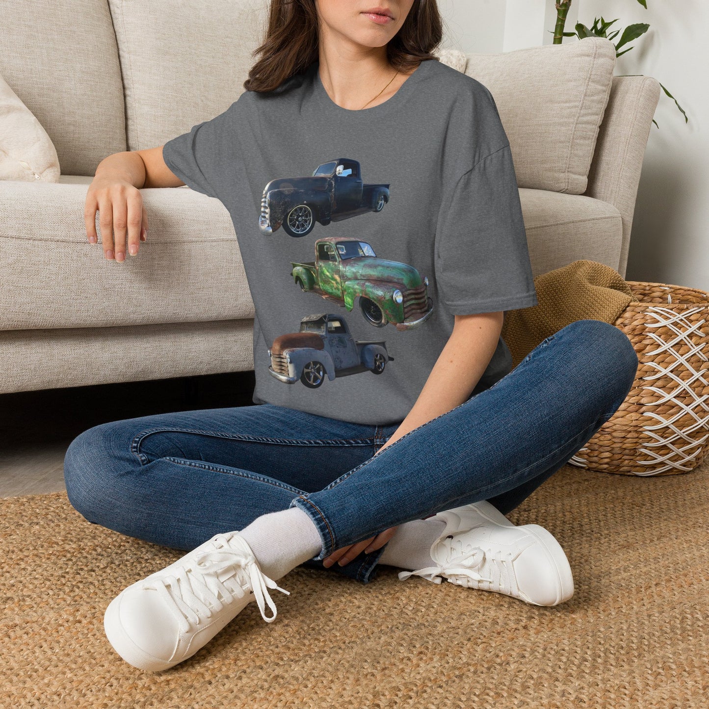 Vintage Lowered Pickup Truck trio T-Shirt