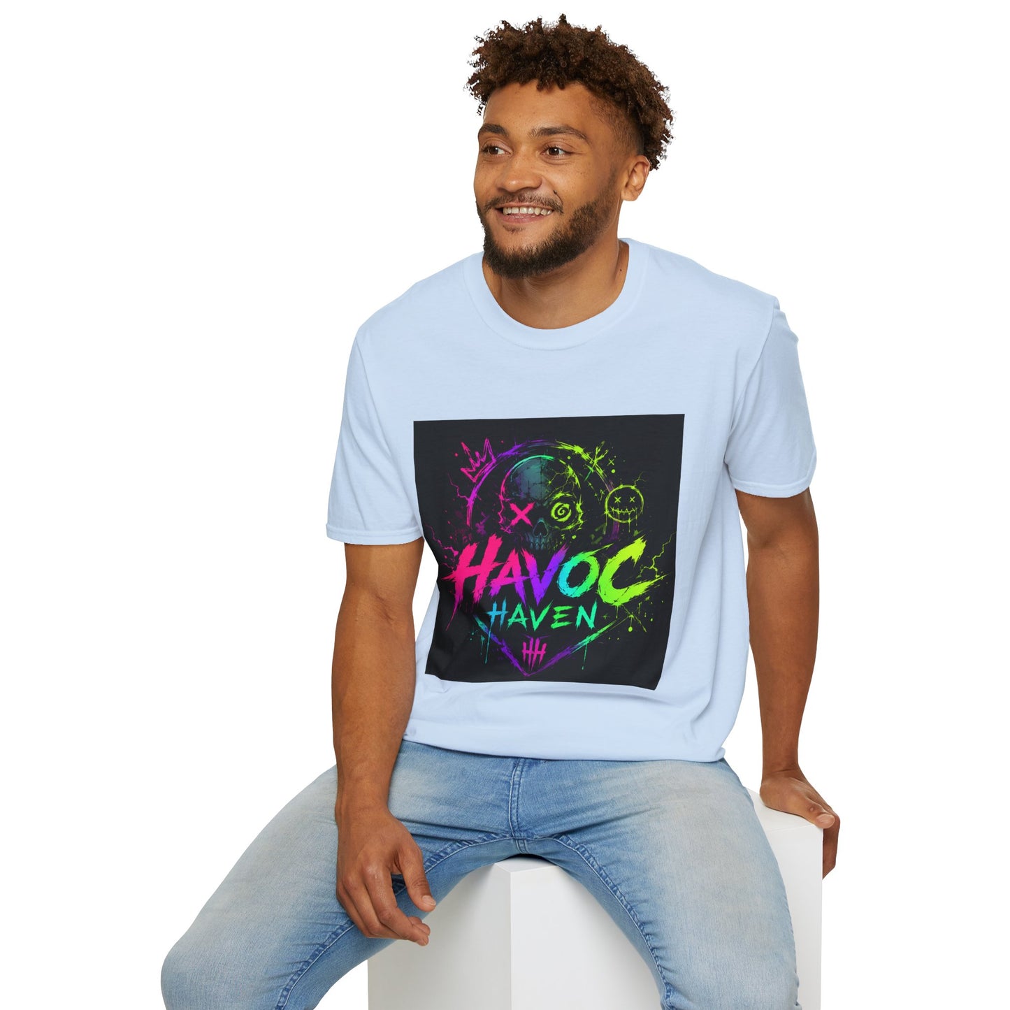Havoc Haven Neon Skull T-Shirt