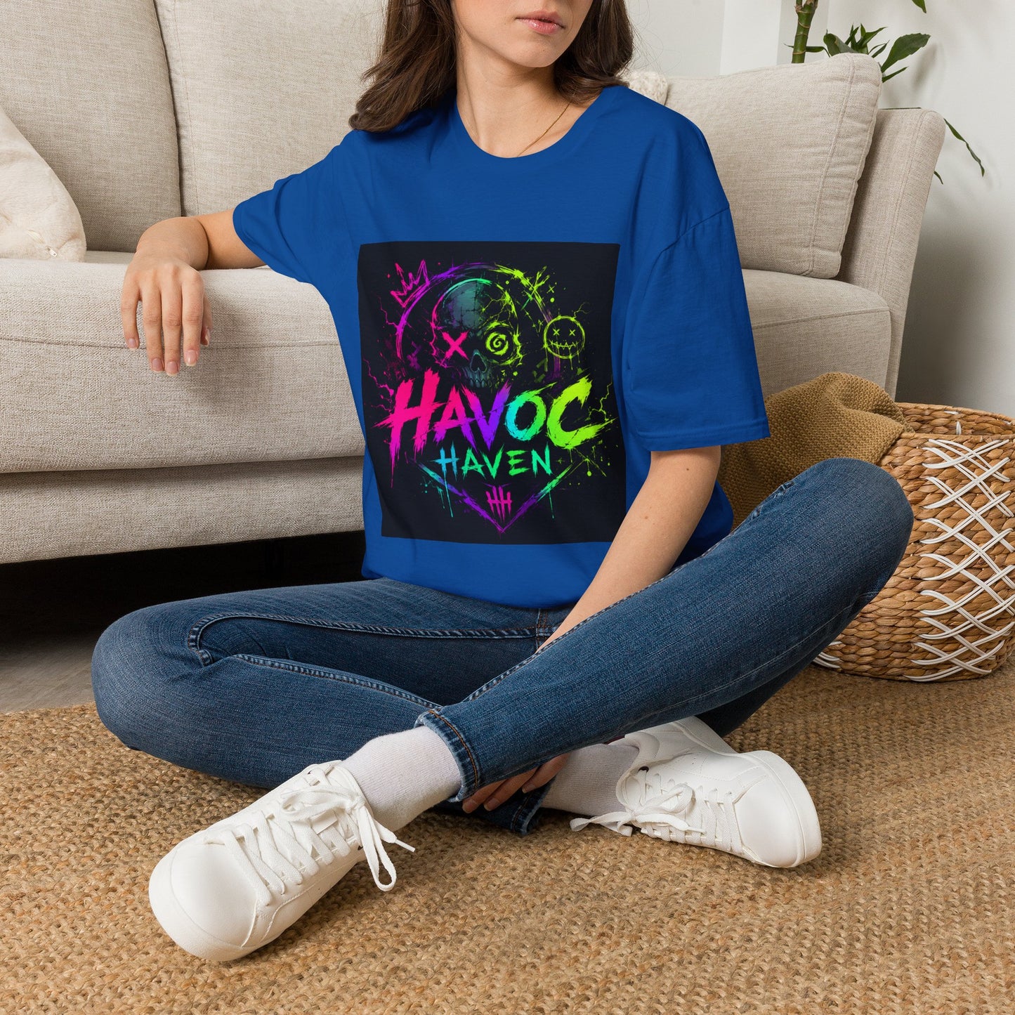Havoc Haven Neon Skull T-Shirt
