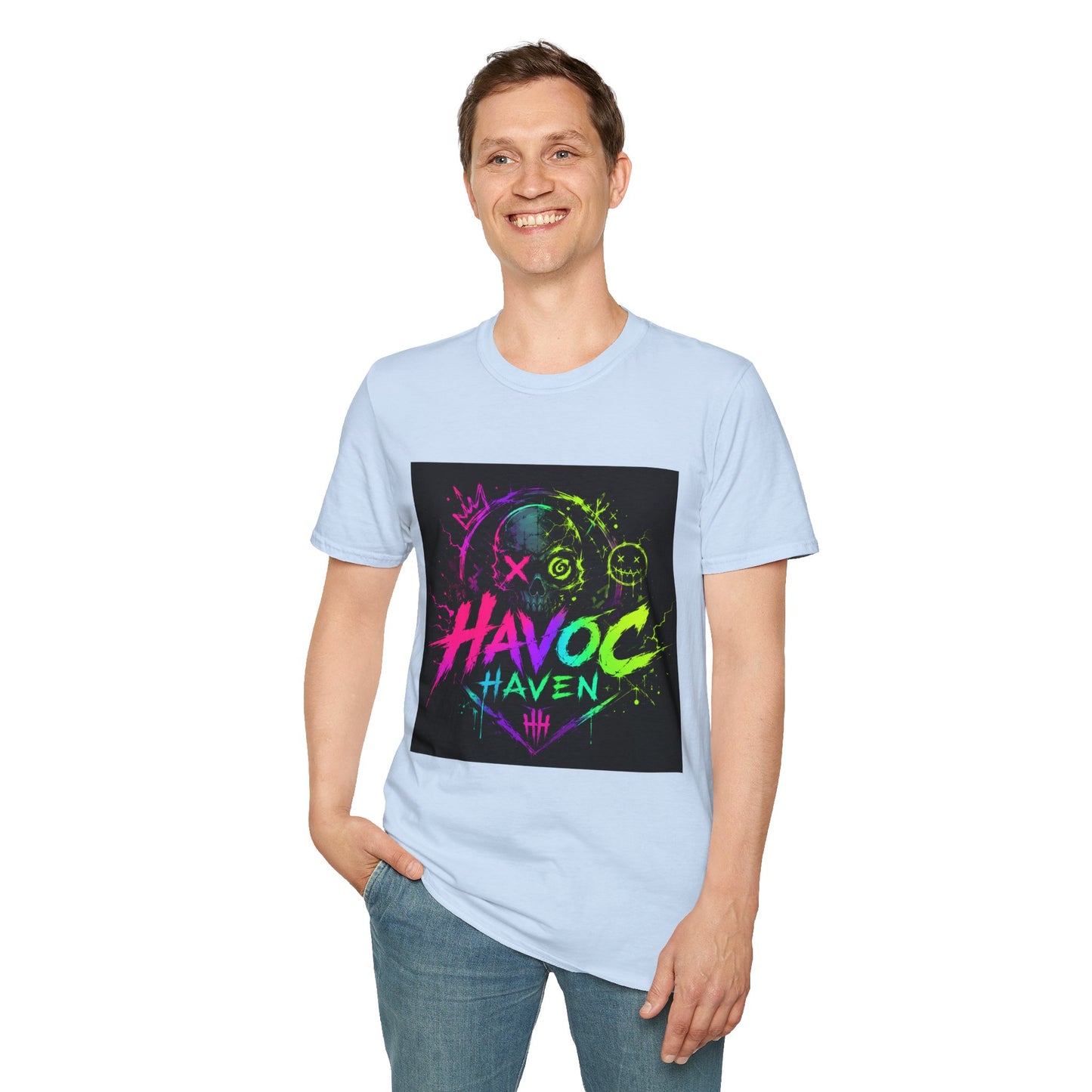 Havoc Haven Neon Skull T-Shirt
