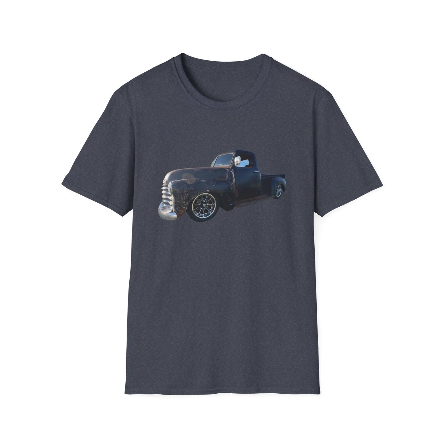 Vintage Lowered Black Pickup Truck T-Shirt
