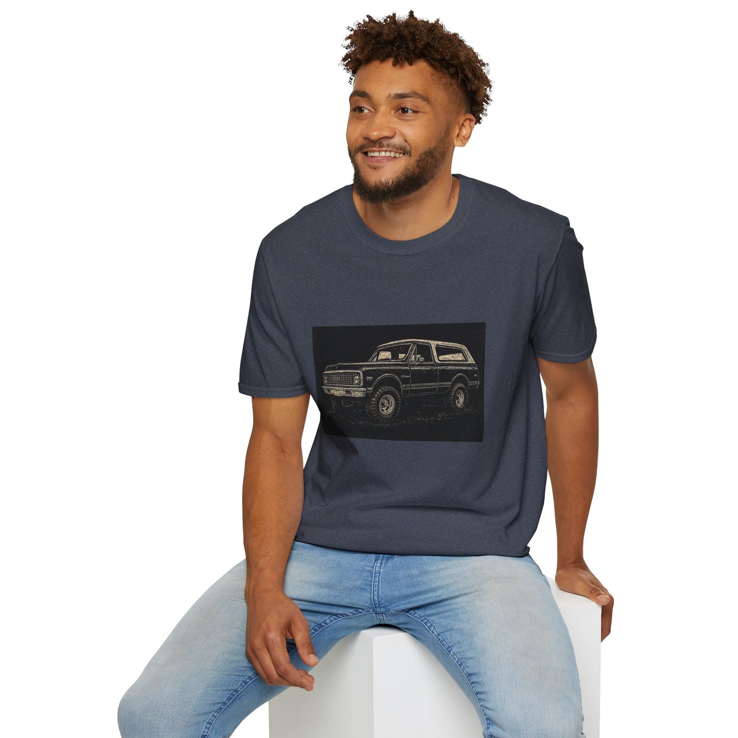 Vintage Truck w Topper Illustration T-Shirt