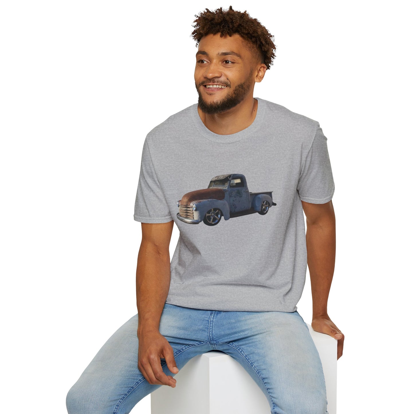 Vintage Lowered Grey Pickup Truck T-Shirt