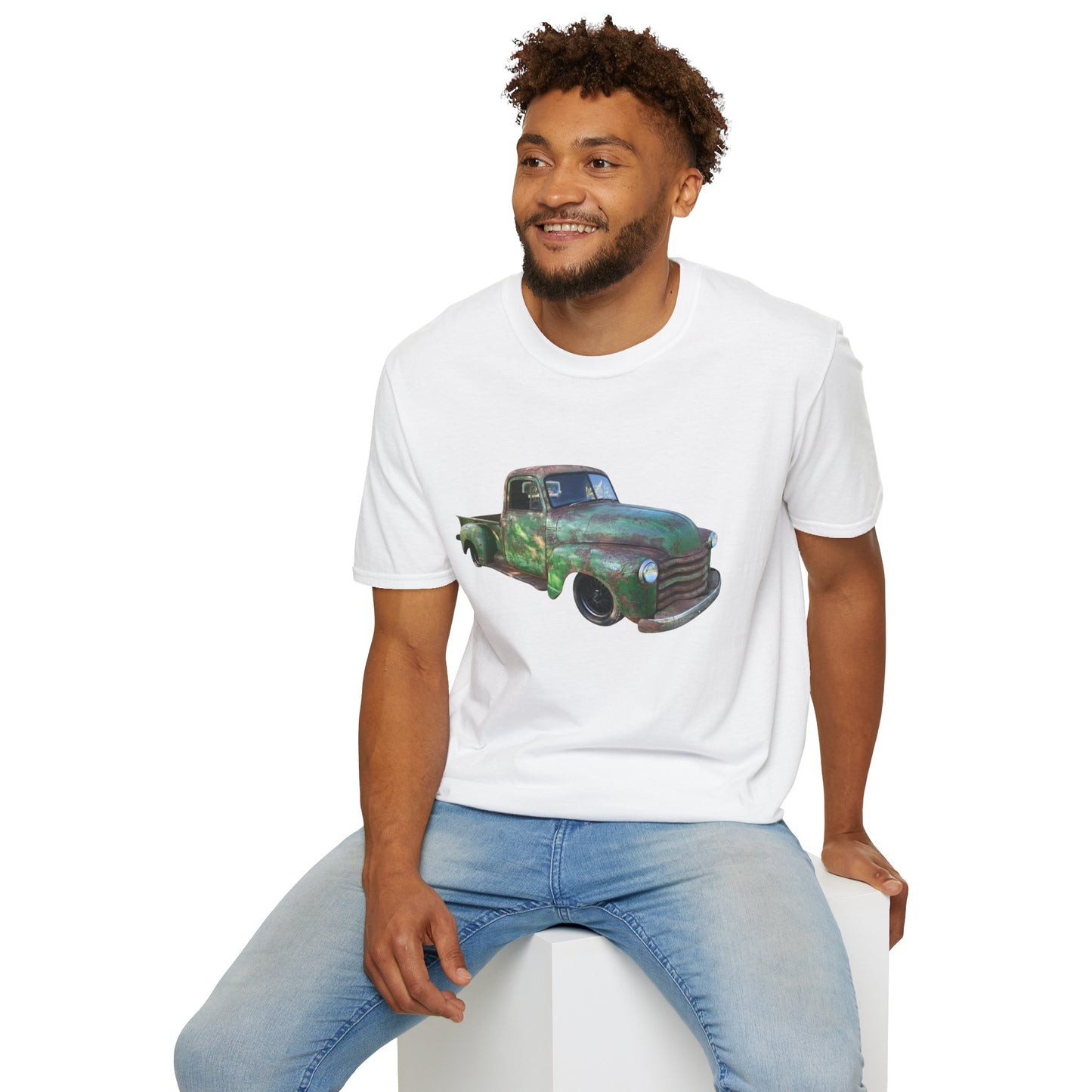 Green Lowered Vintage Pickup Truck T-Shirt