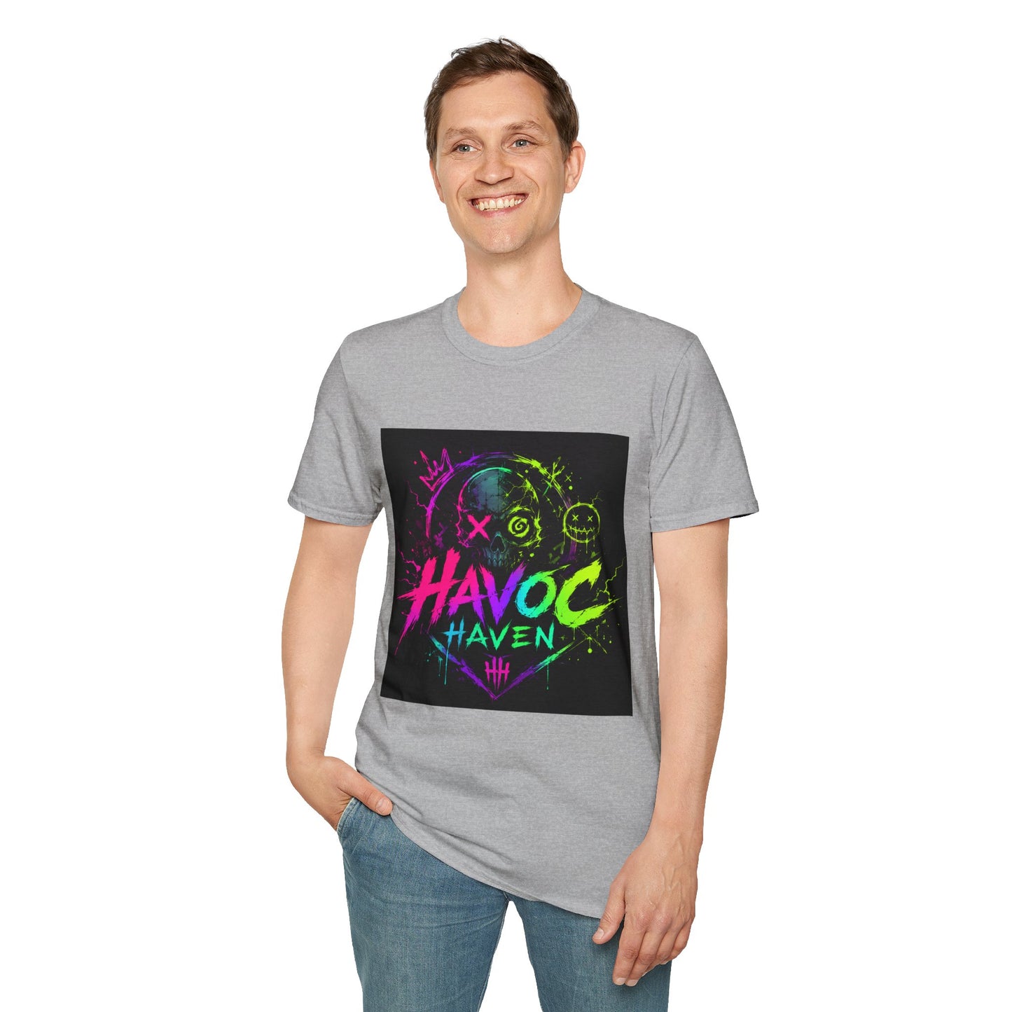 Havoc Haven Neon Skull T-Shirt