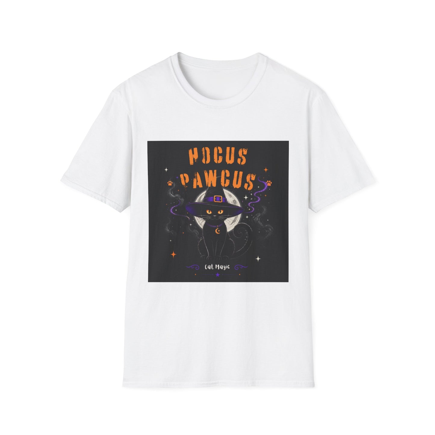 Hocus Pawcus T-Shirt — Cute Witch Cat Halloween Tee