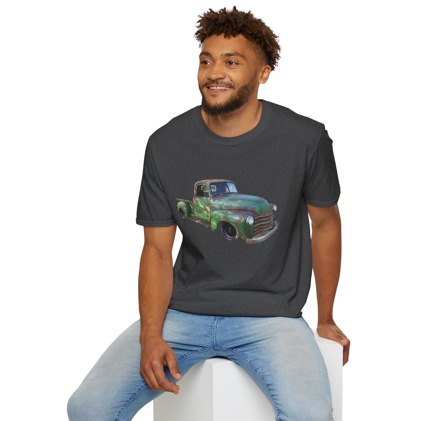 Green Lowered Vintage Pickup Truck T-Shirt