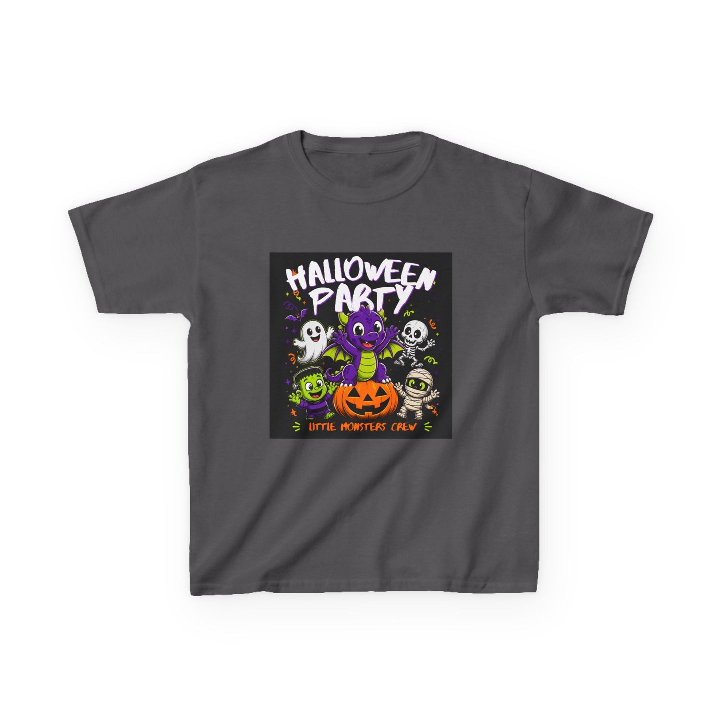 Kids Halloween Party T-Shirt — Cute Monster Pumpkin Trick-or-Treat Tee