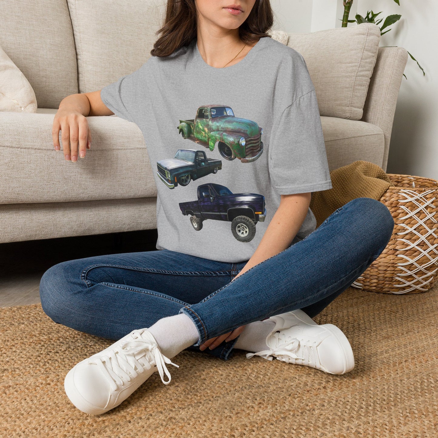 3 Classic Pickup Trucks Lowered/Lifted T-Shirt