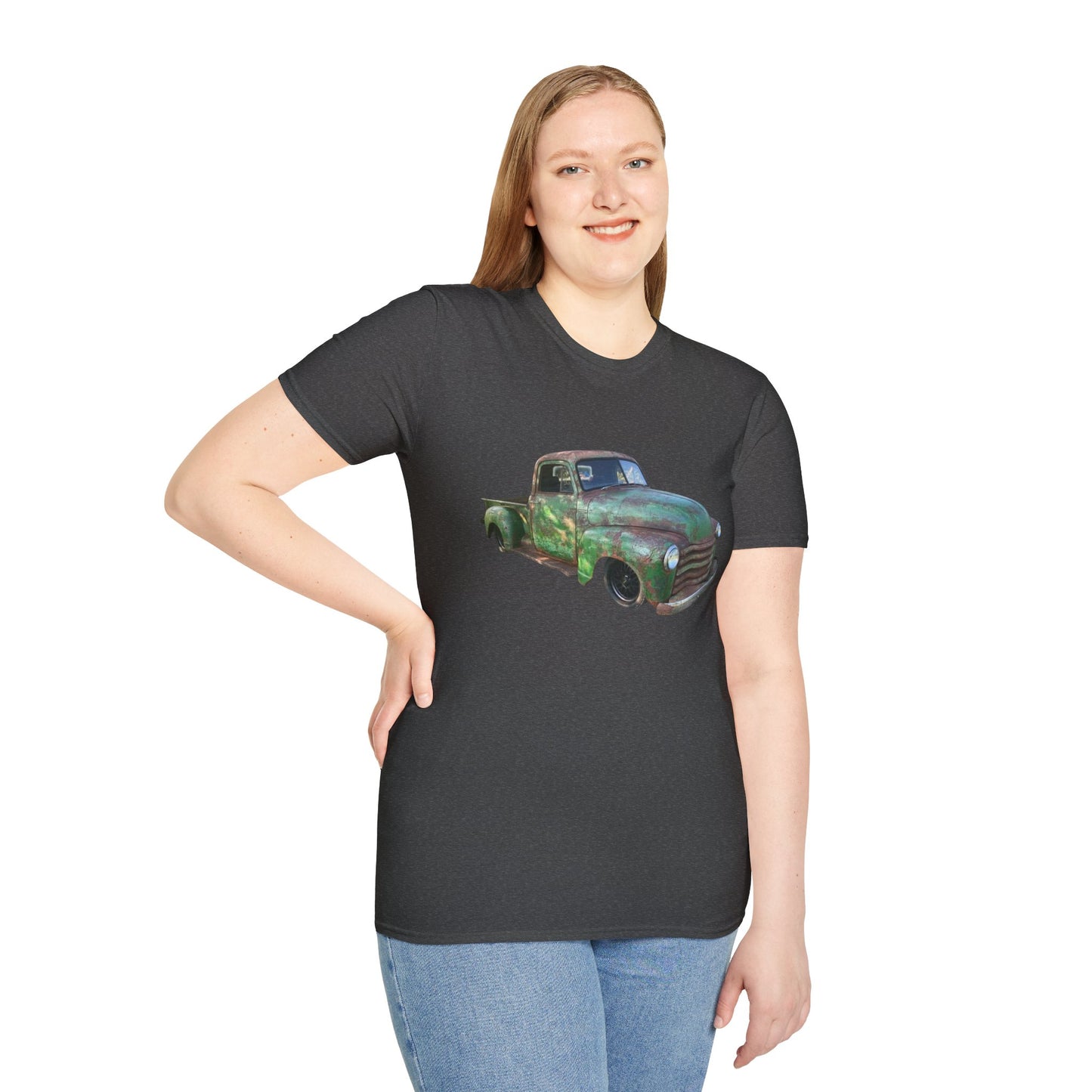 Green Lowered Vintage Pickup Truck T-Shirt