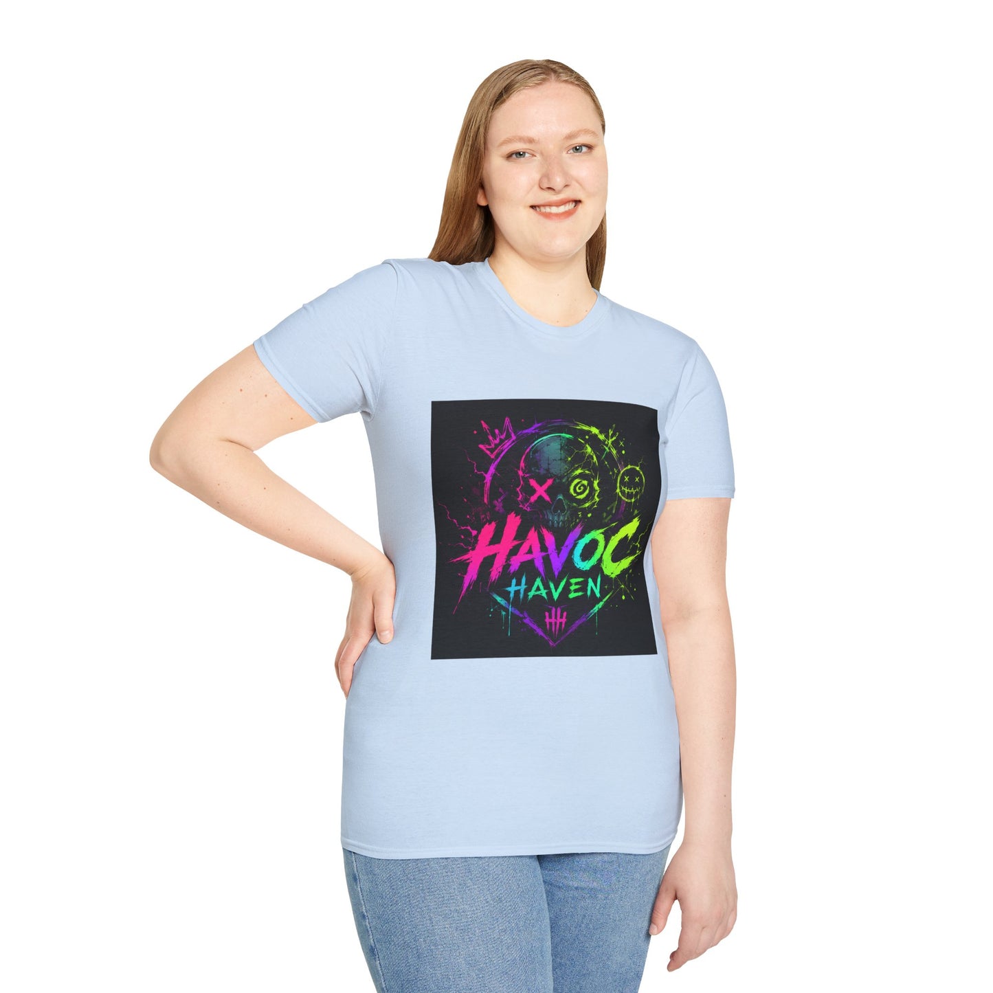 Havoc Haven Neon Skull T-Shirt