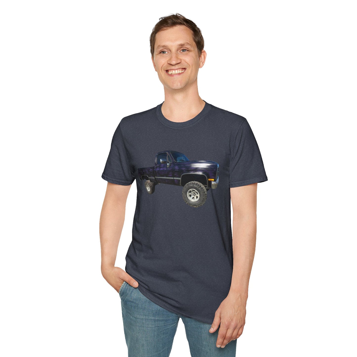 Vintage Lifted Black/Purple Truck T-Shirt