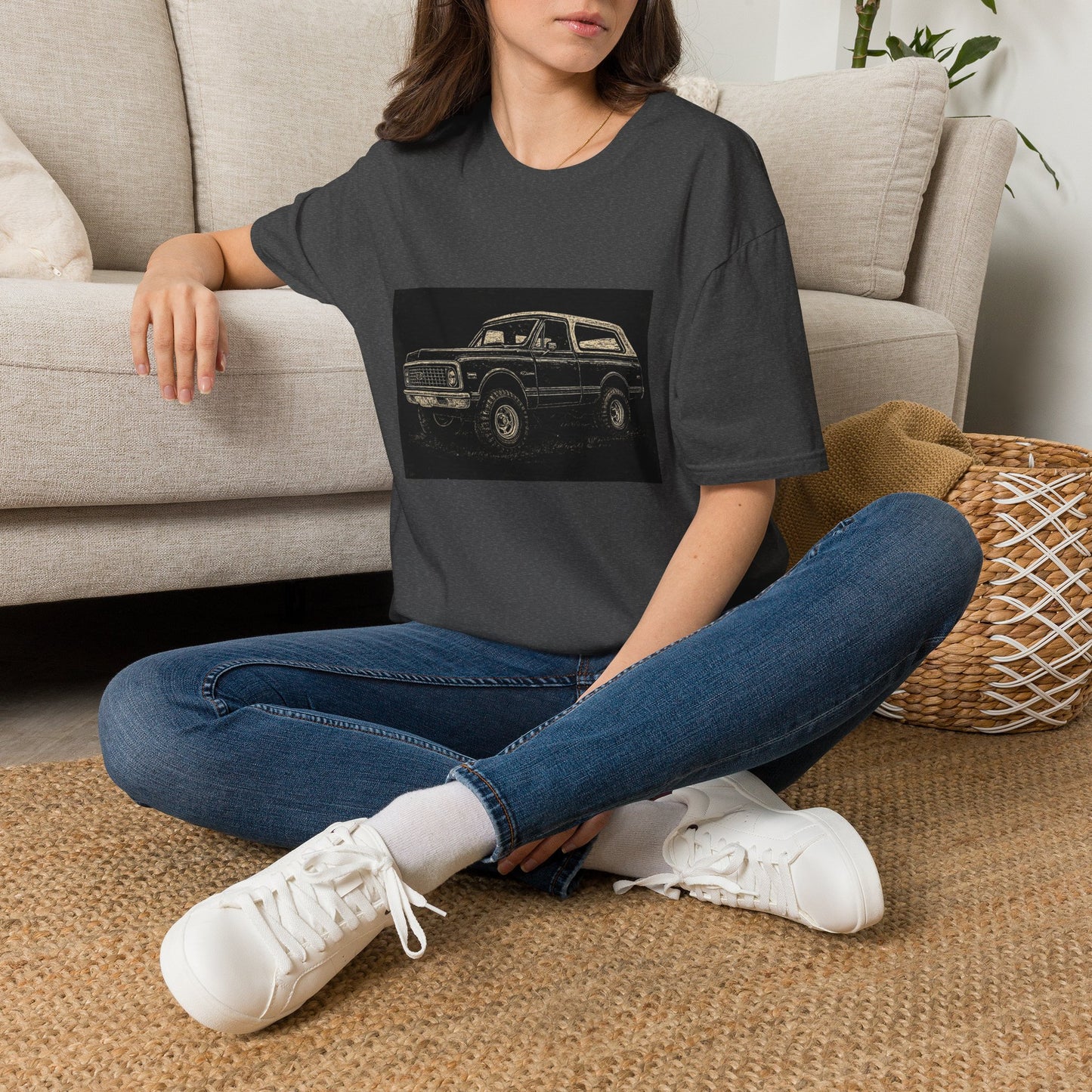 Vintage Truck w Topper Illustration T-Shirt