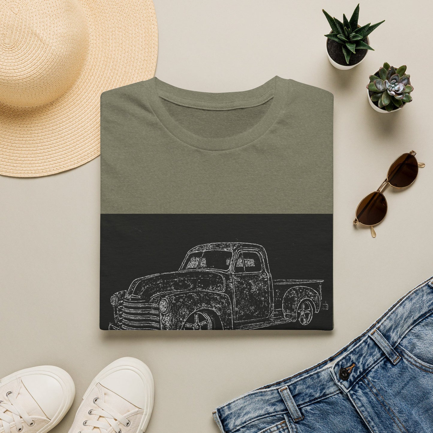 Vintage Pickup Sketch T-Shirt