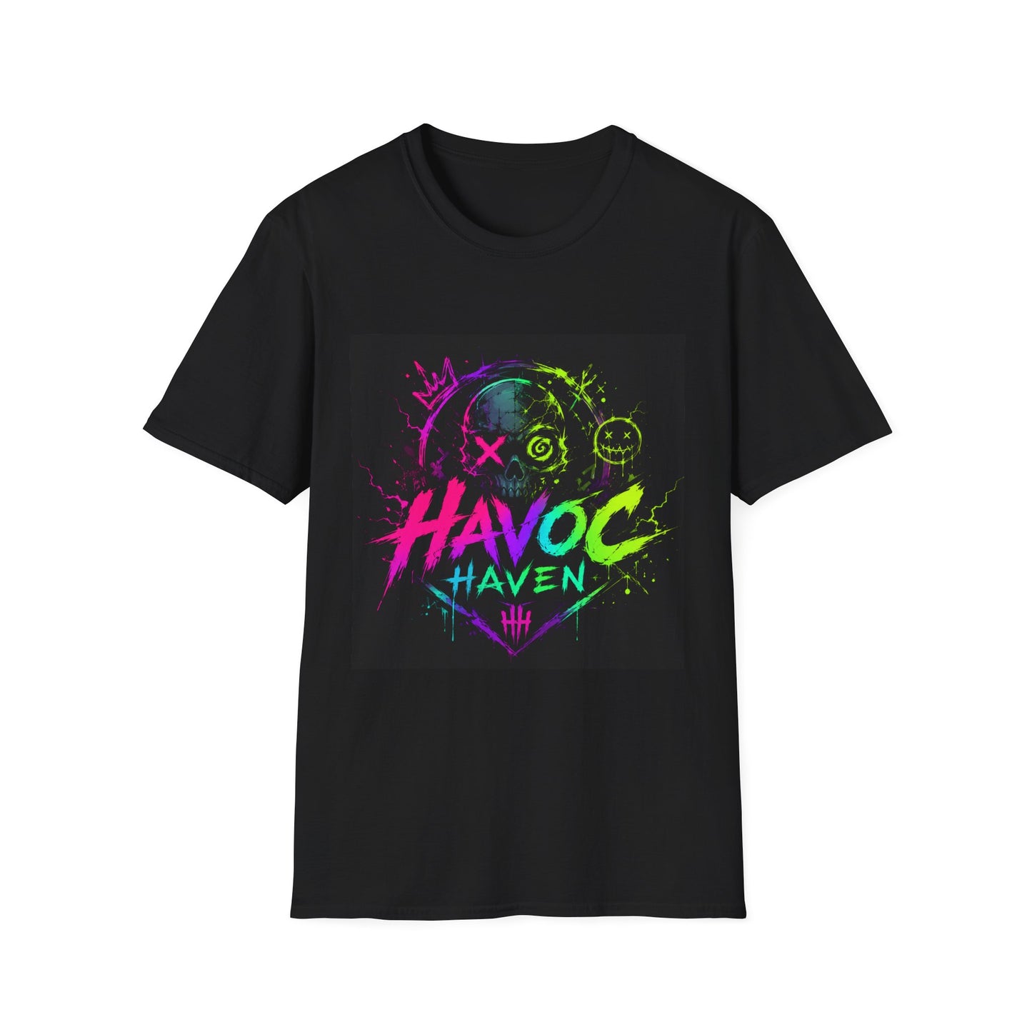 Havoc Haven Neon Skull T-Shirt