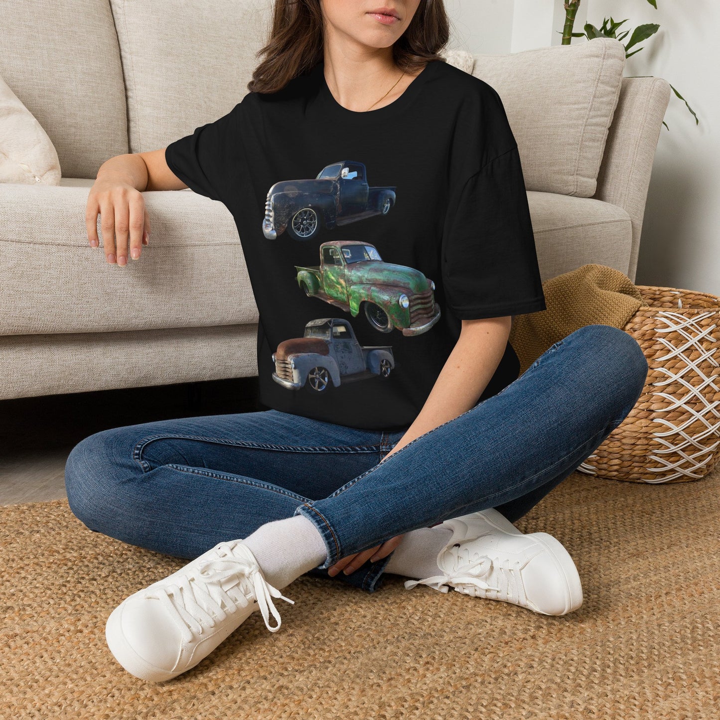 Vintage Lowered Pickup Truck trio T-Shirt