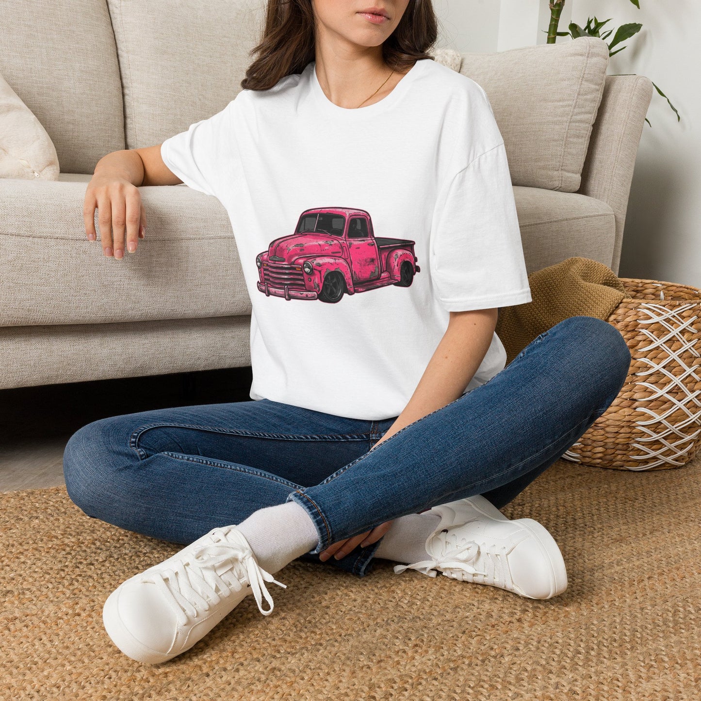 Vintage Pink Truck T-Shirt