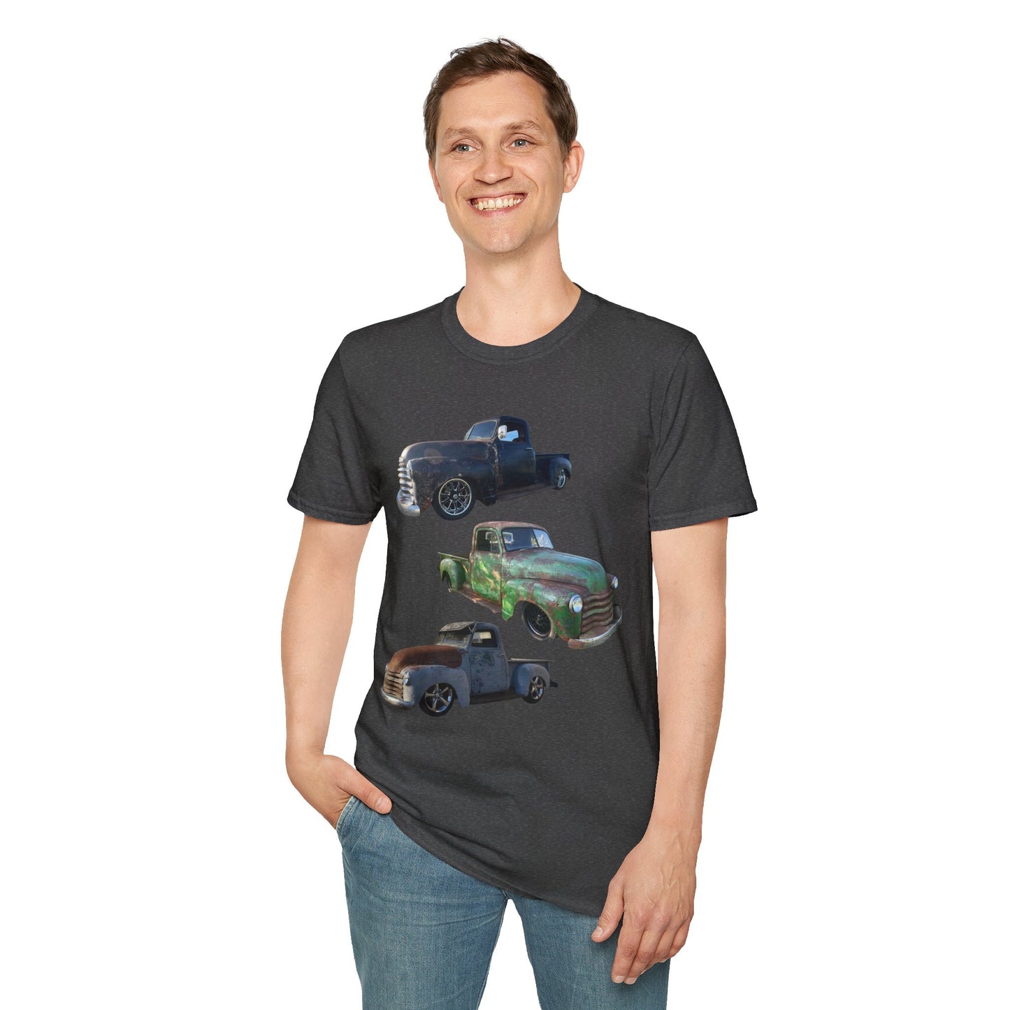 Vintage Lowered Pickup Truck trio T-Shirt