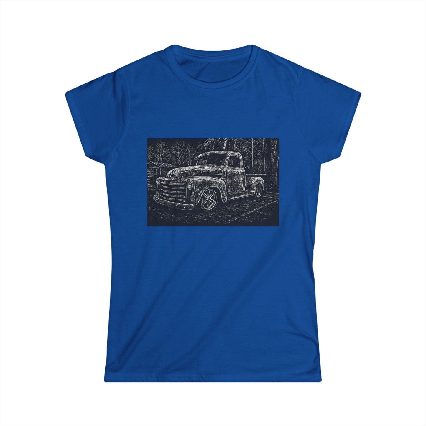 Vintage Pickup Truck with Background Tee