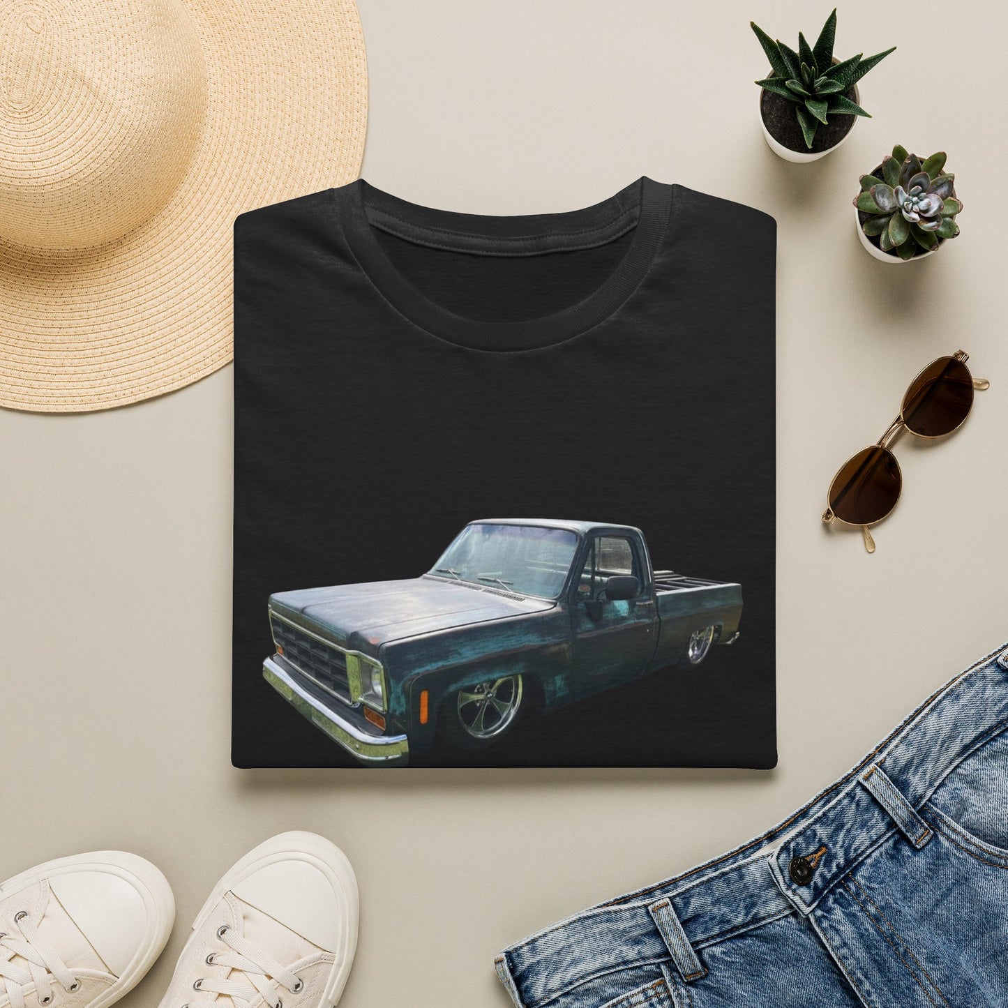 Classic Lowrider Pickup Truck T‑Shirt