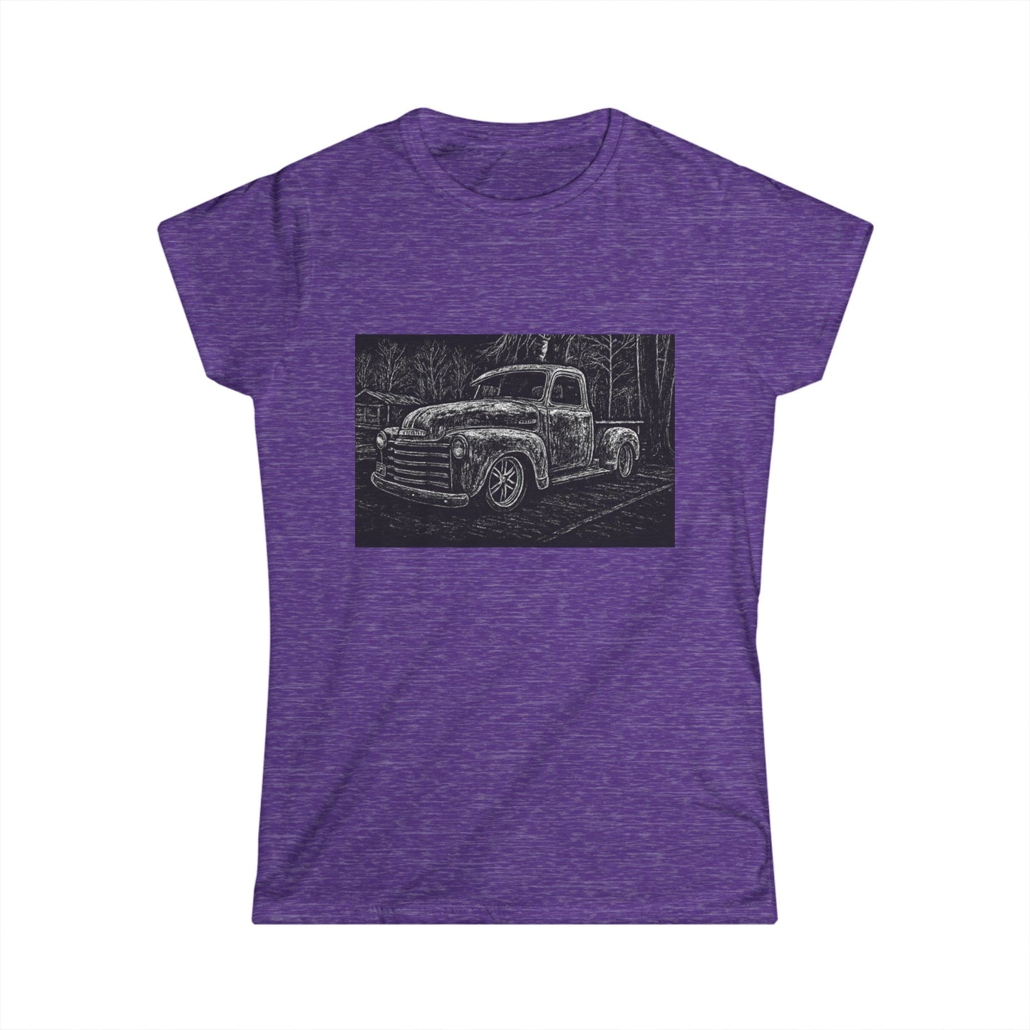 Vintage Pickup Truck with Background Tee