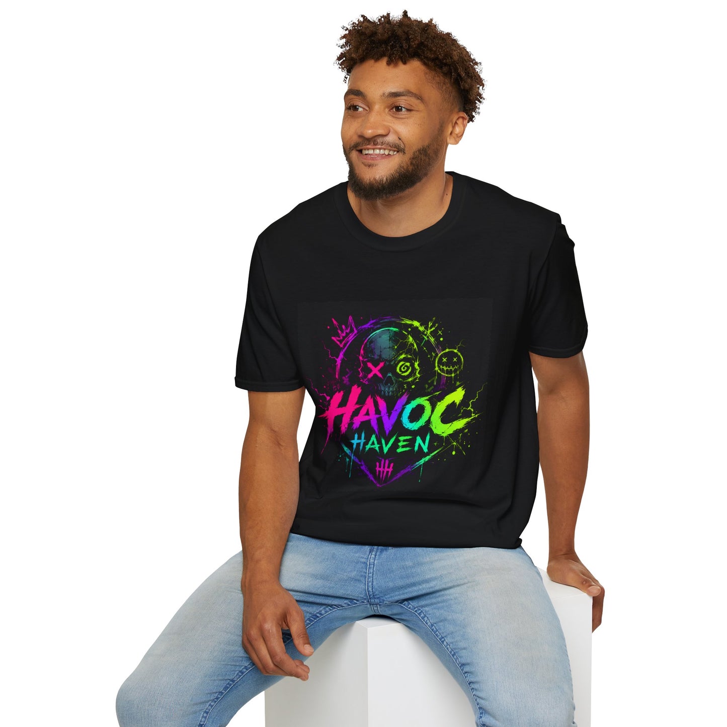 Havoc Haven Neon Skull T-Shirt