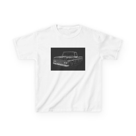 Vintage Pickup Truck Kids Sketch