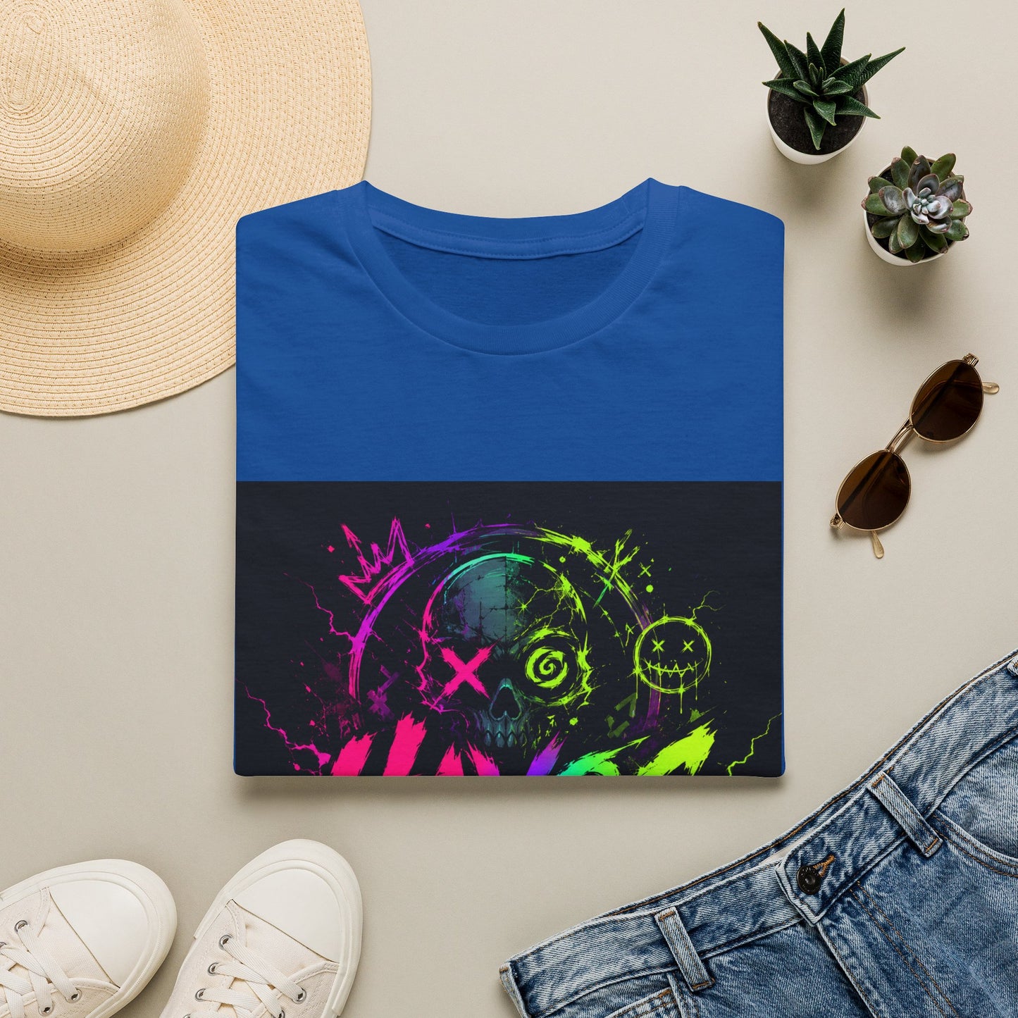 Havoc Haven Neon Skull T-Shirt