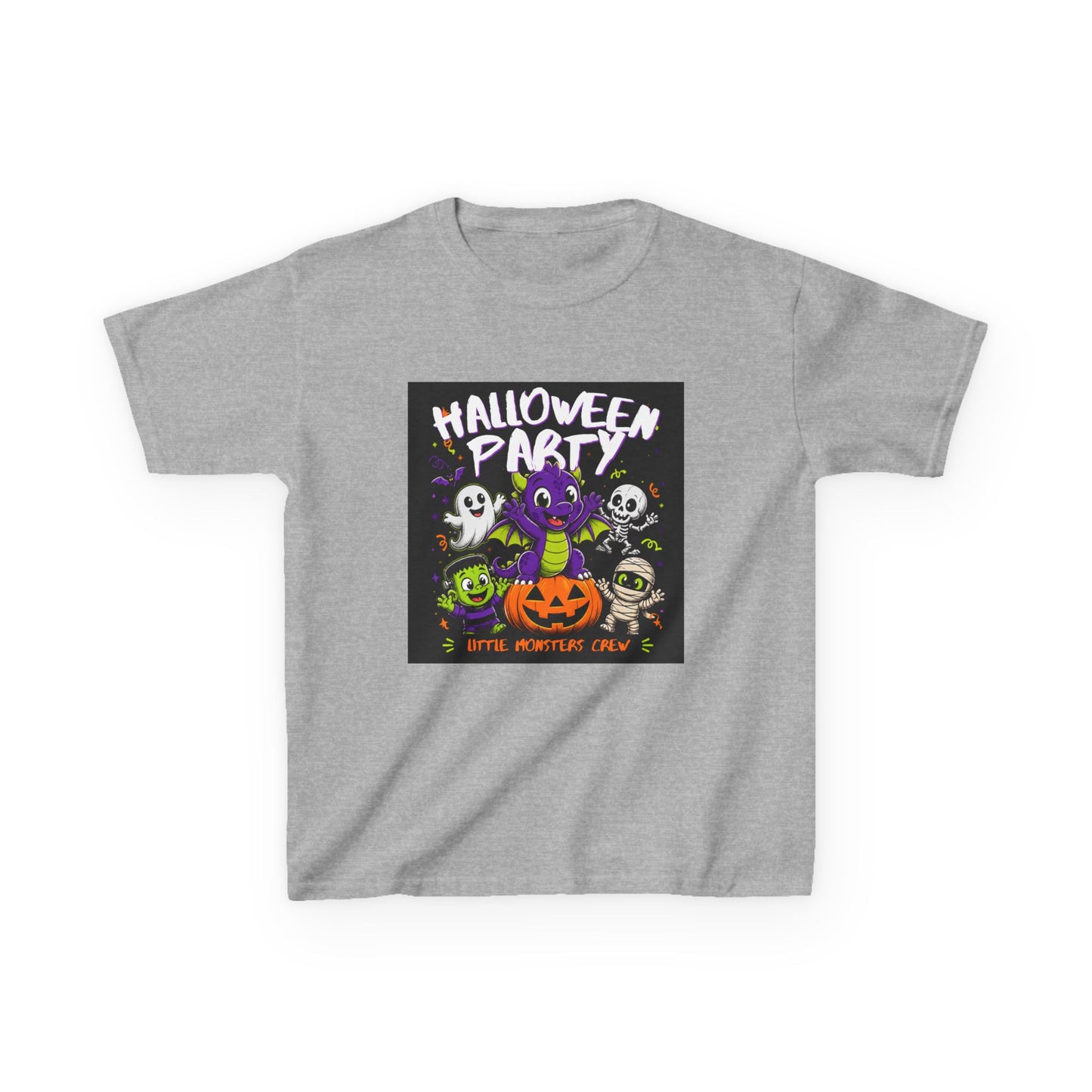 Kids Halloween Party T-Shirt — Cute Monster Pumpkin Trick-or-Treat Tee