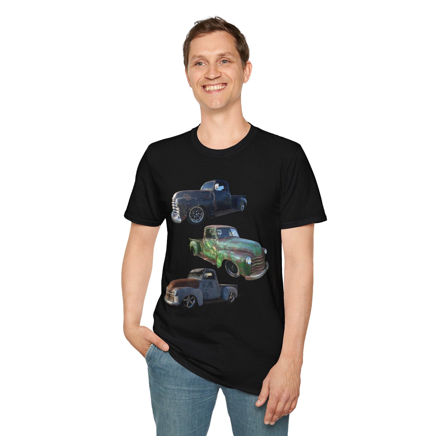 Vintage Lowered Pickup Truck trio T-Shirt