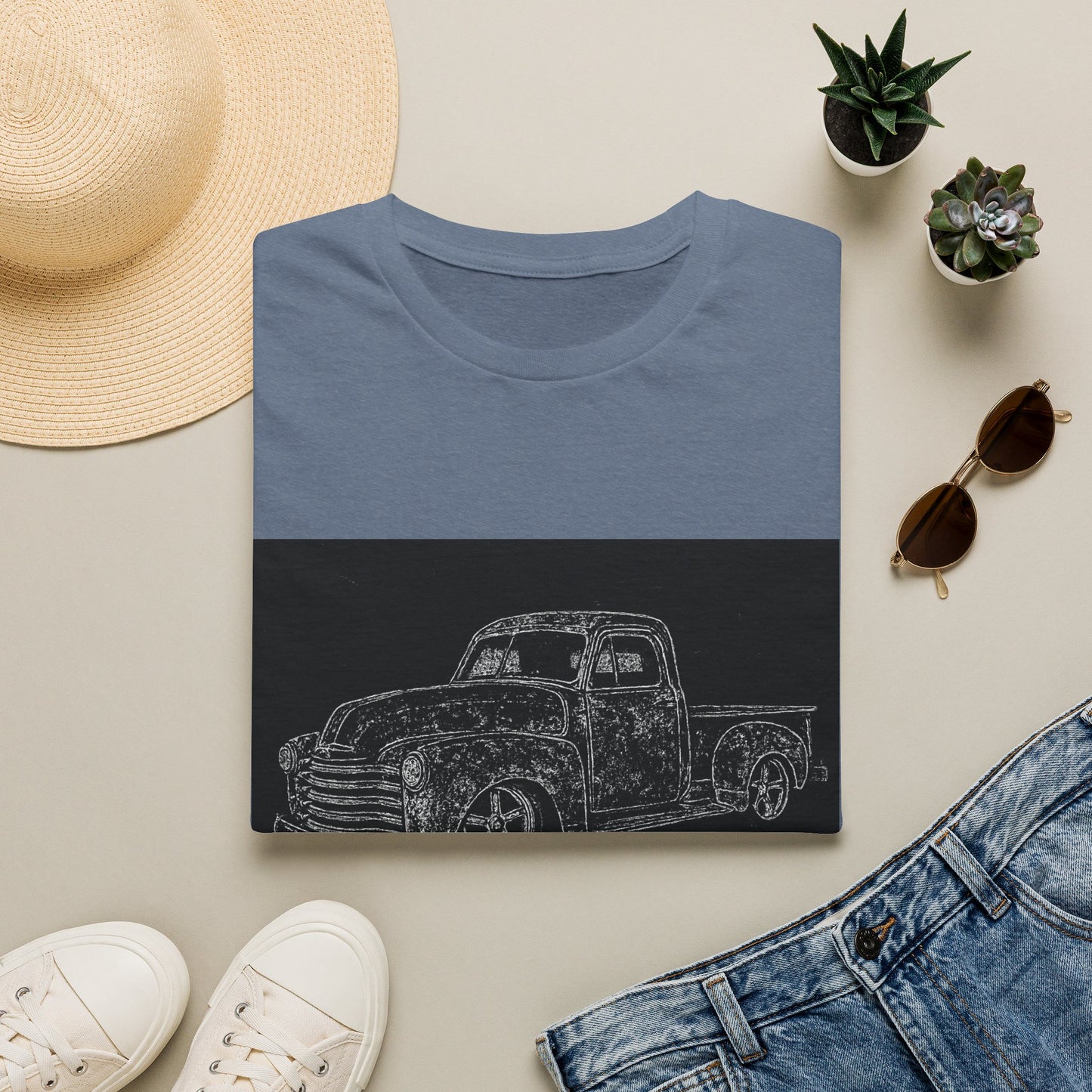 Vintage Pickup Sketch T-Shirt