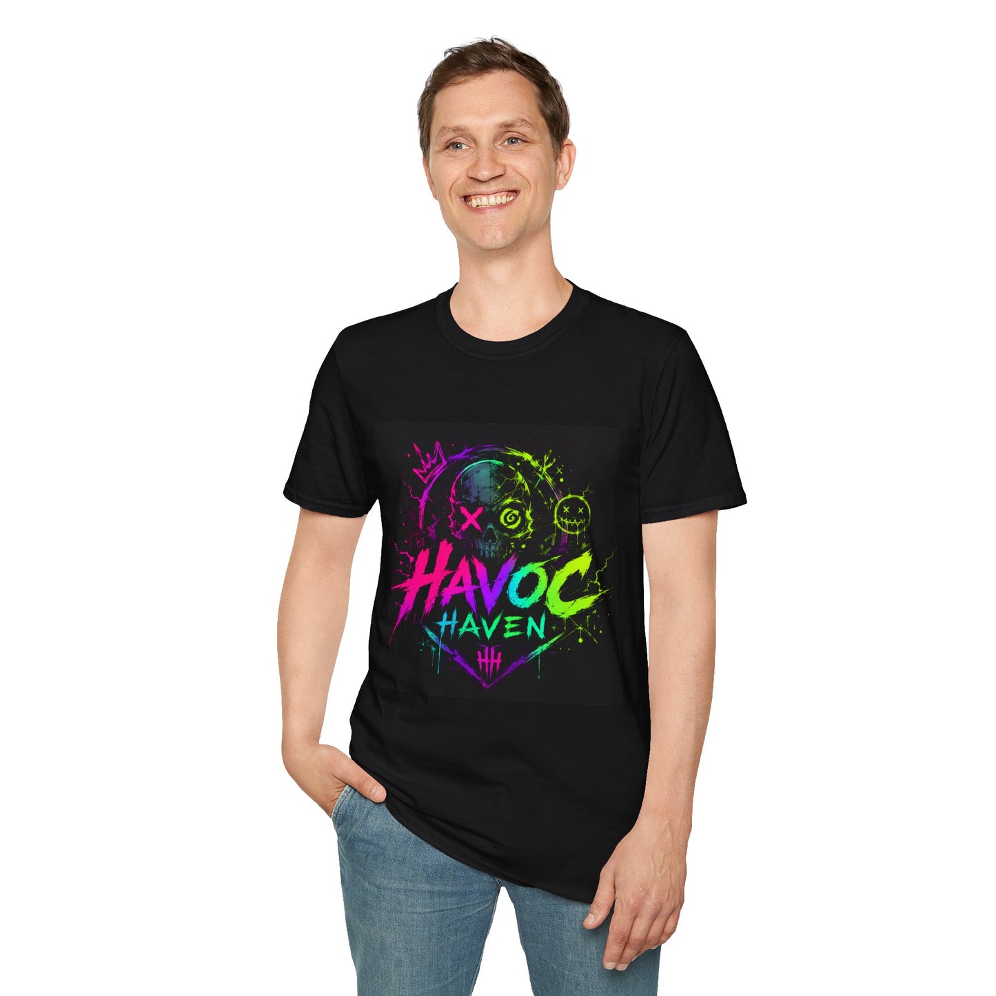 Havoc Haven Neon Skull T-Shirt