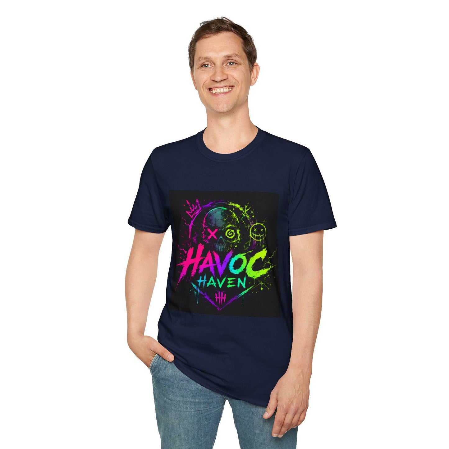 Havoc Haven Neon Skull T-Shirt