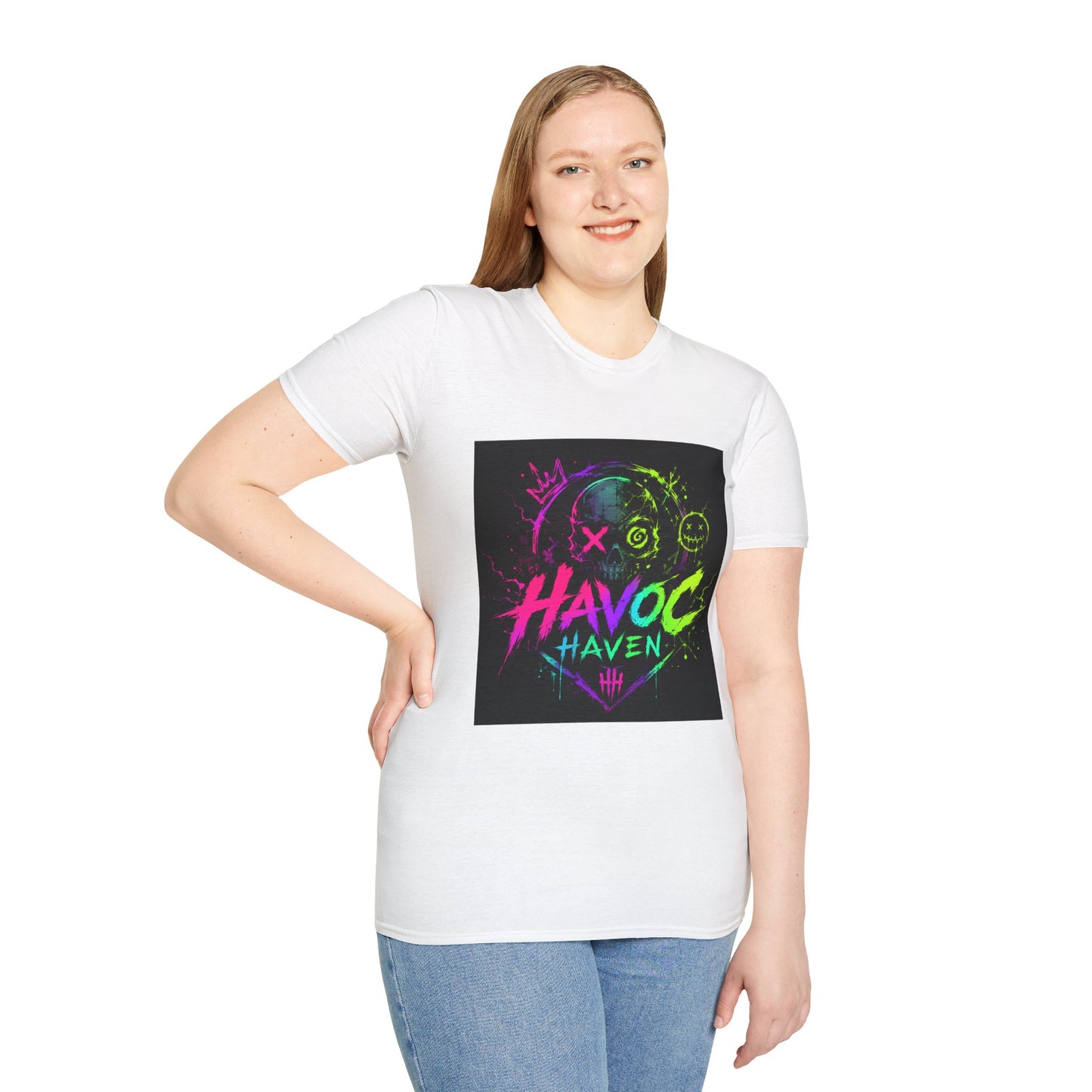 Havoc Haven Neon Skull T-Shirt